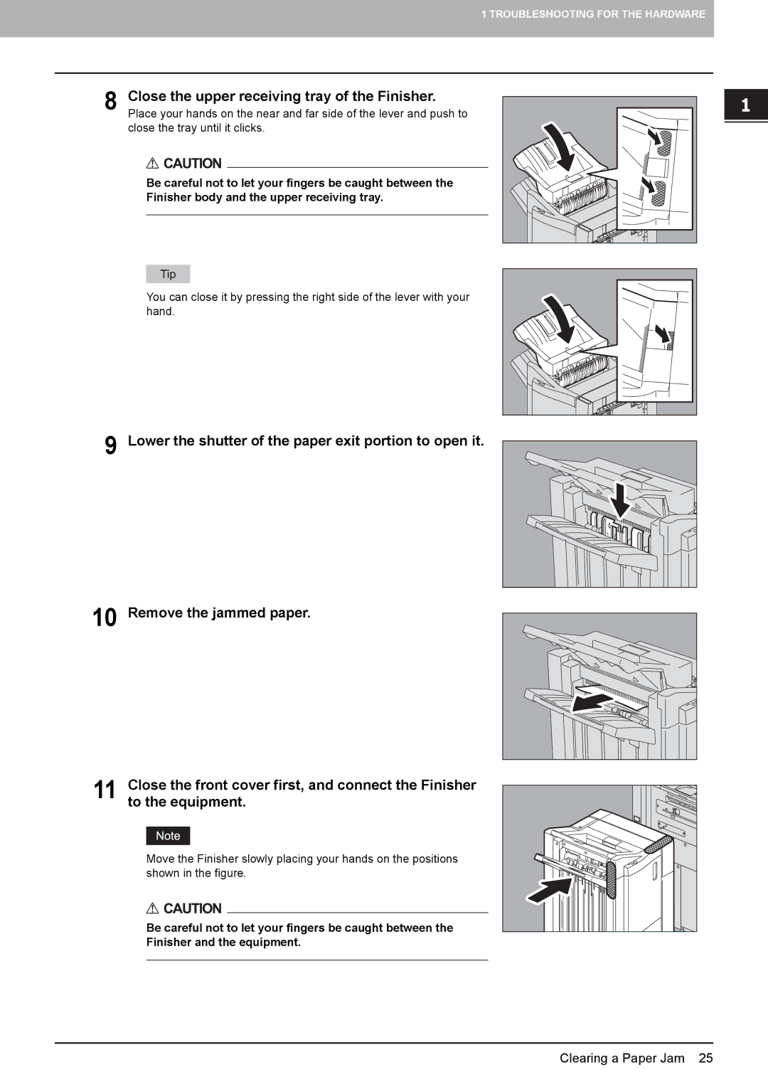 Toshiba 5520c manual Clearing a Paper Jam 