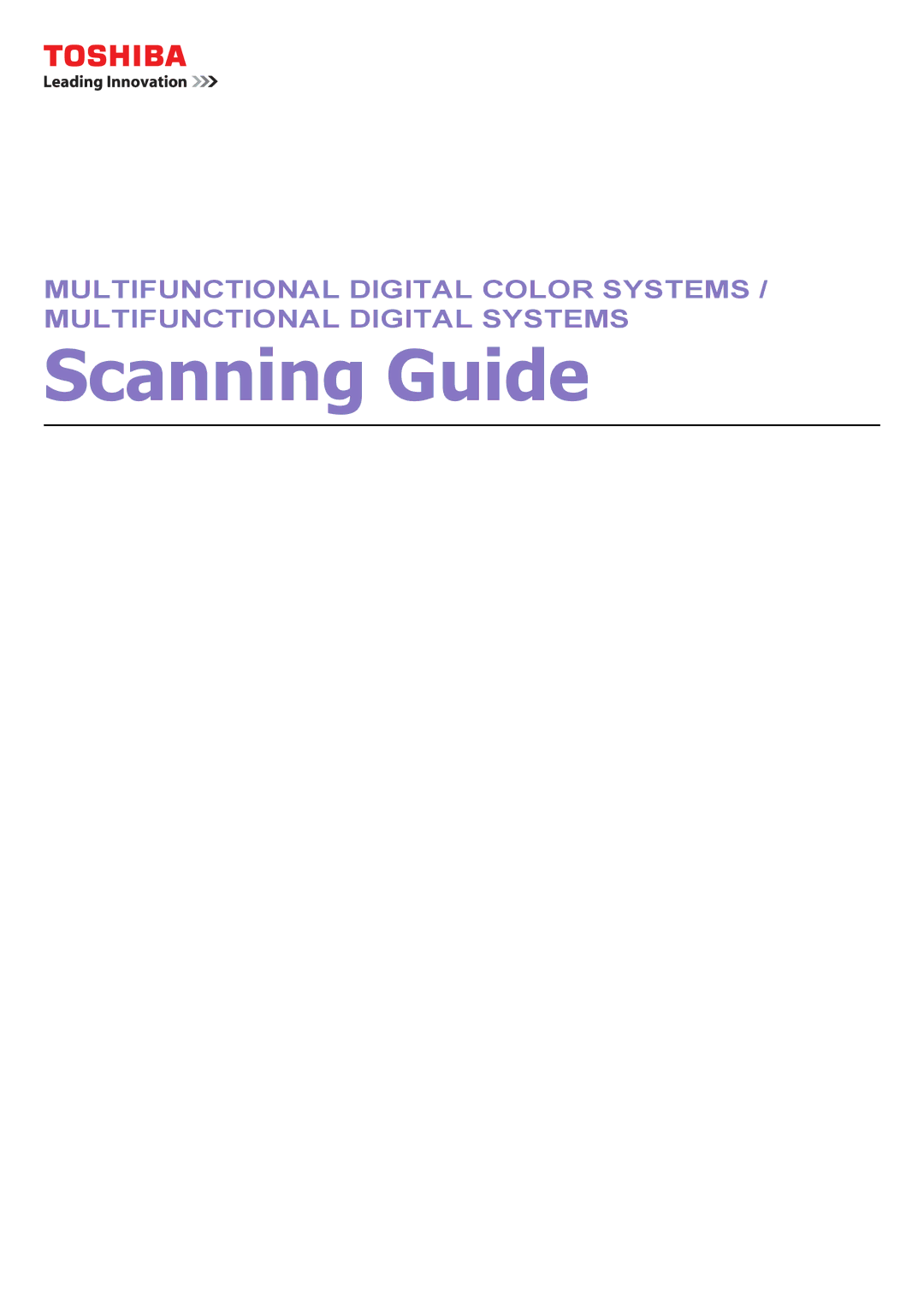 Toshiba 4540C manual MFP Management Guide 