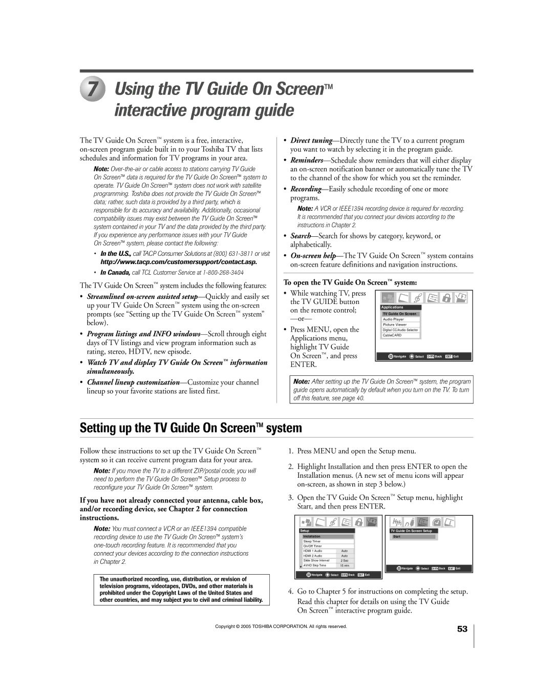 Toshiba 56HM195 owner manual To open the TV Guide On Screenª system, Below, Rating, stereo, HDTV, new episode 