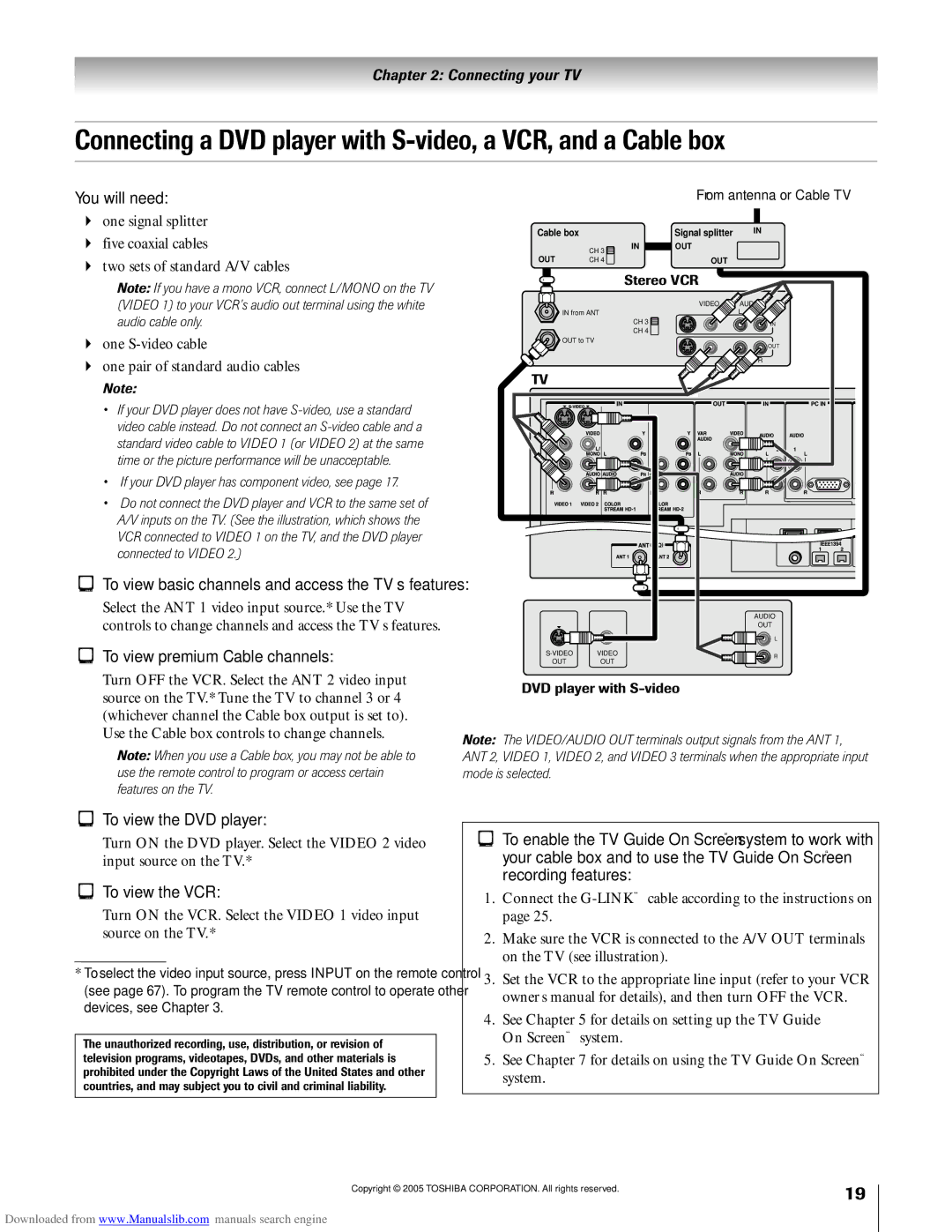 Toshiba 72MX195, 62MX195 owner manual To view premium Cable channels, To view the DVD player 