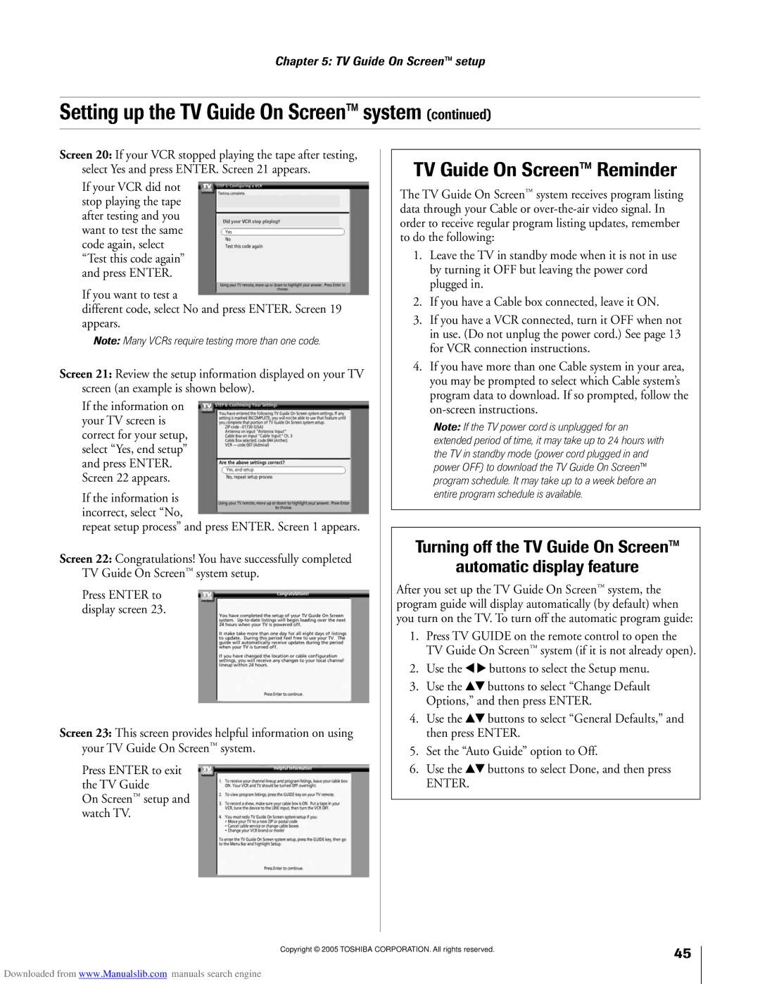 Toshiba 72MX195, 62MX195 owner manual TV Guide On Screenª Reminder, If your VCR did not 