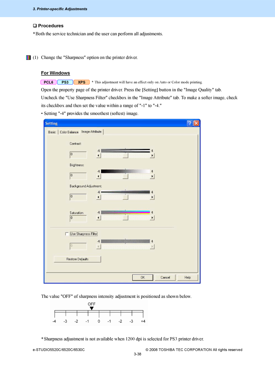 Toshiba 6520c, 5520c manual ‰ Procedures 