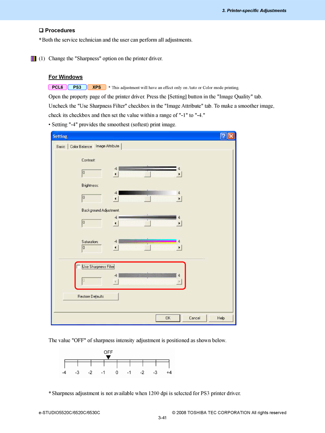 Toshiba 5520c, 6520c manual ‰ Procedures 