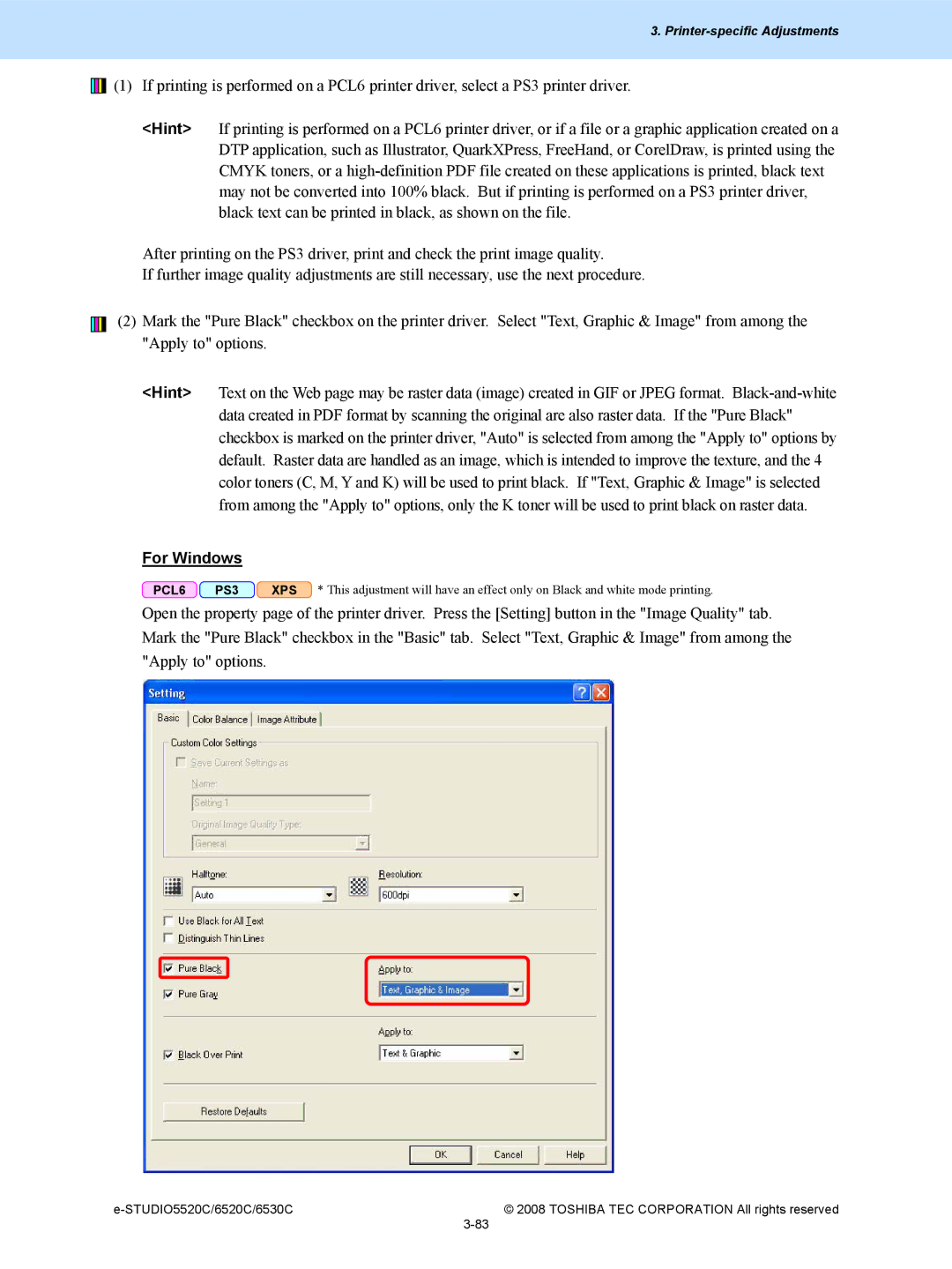 Toshiba 5520c, 6520c manual For Windows 