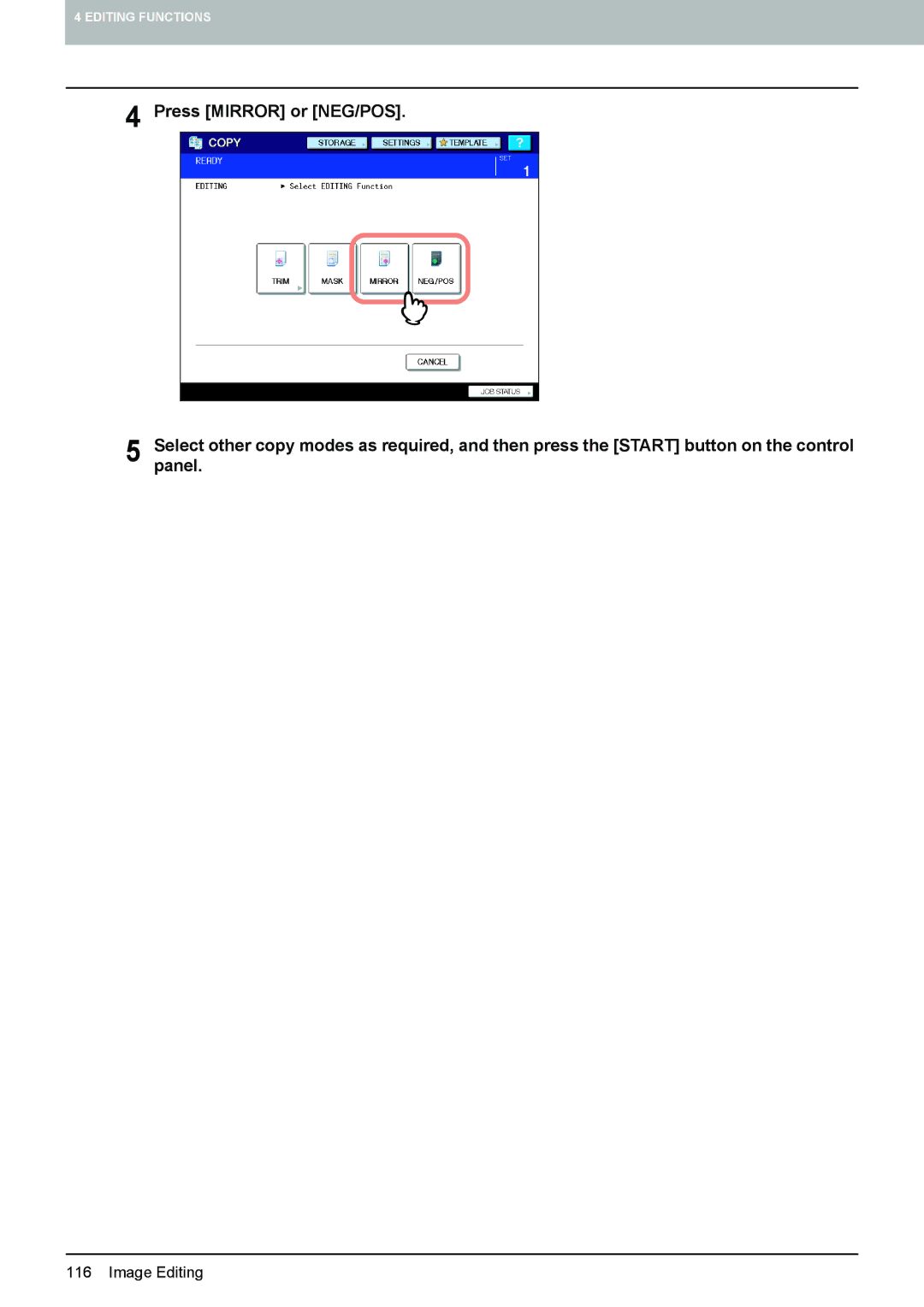 Toshiba 6520c, e-STUDIO5520C manual Image Editing 