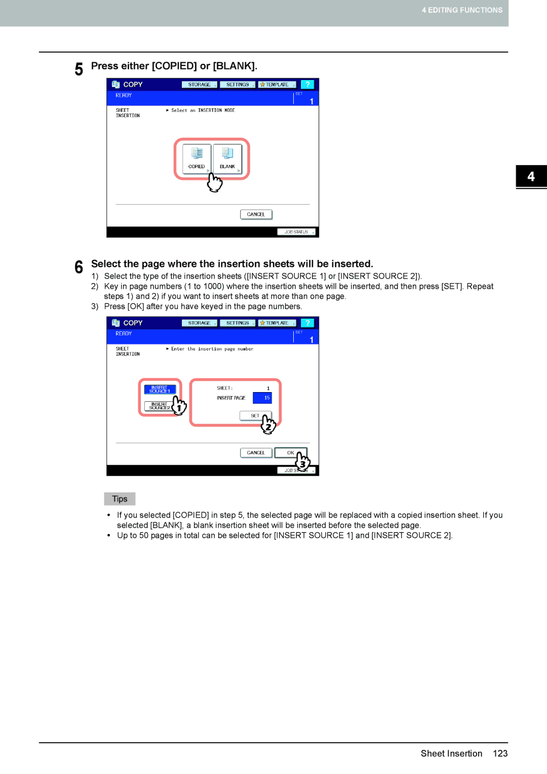 Toshiba e-STUDIO5520C, 6520c manual Sheet Insertion 