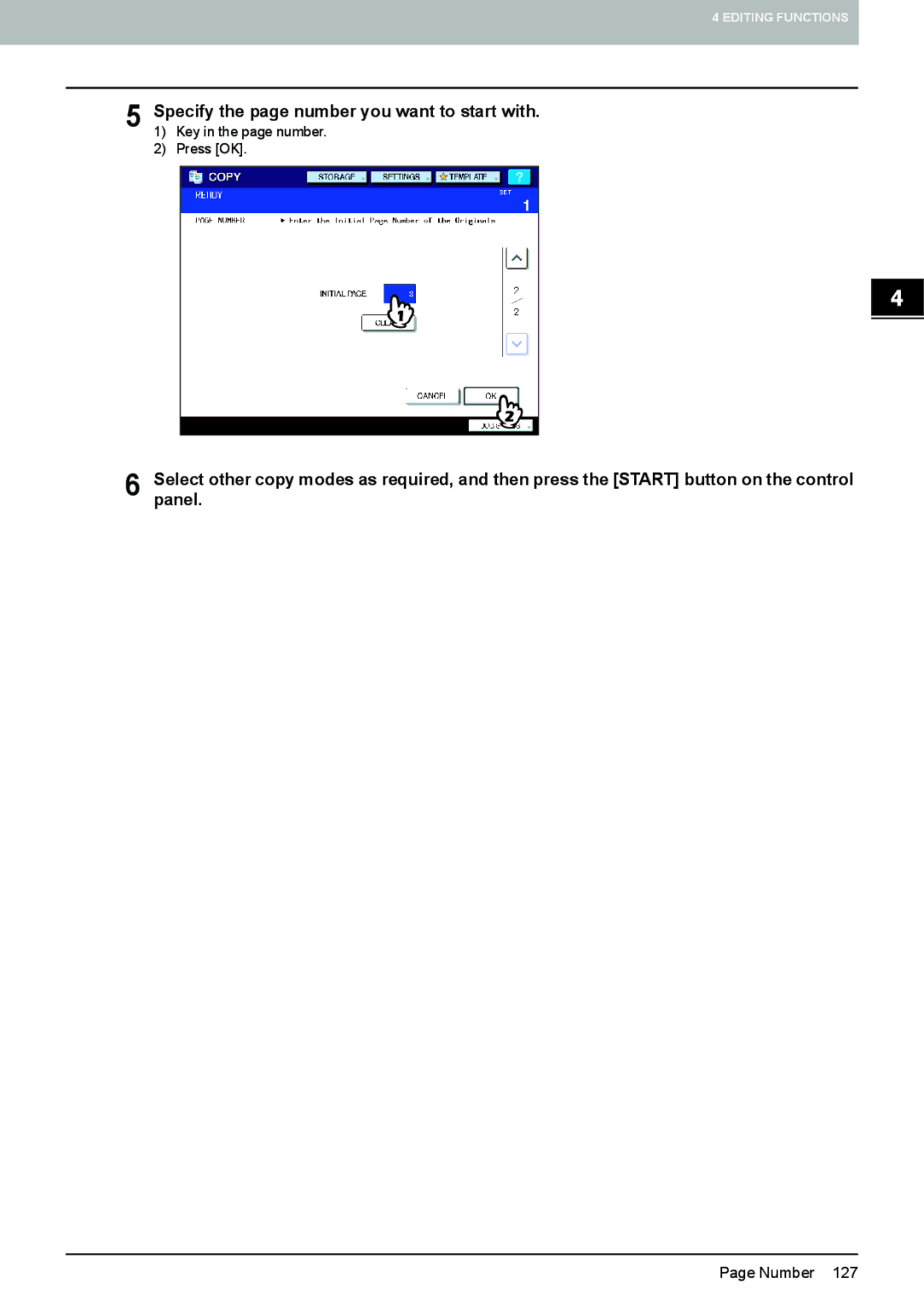 Toshiba e-STUDIO5520C, 6520c manual Number 