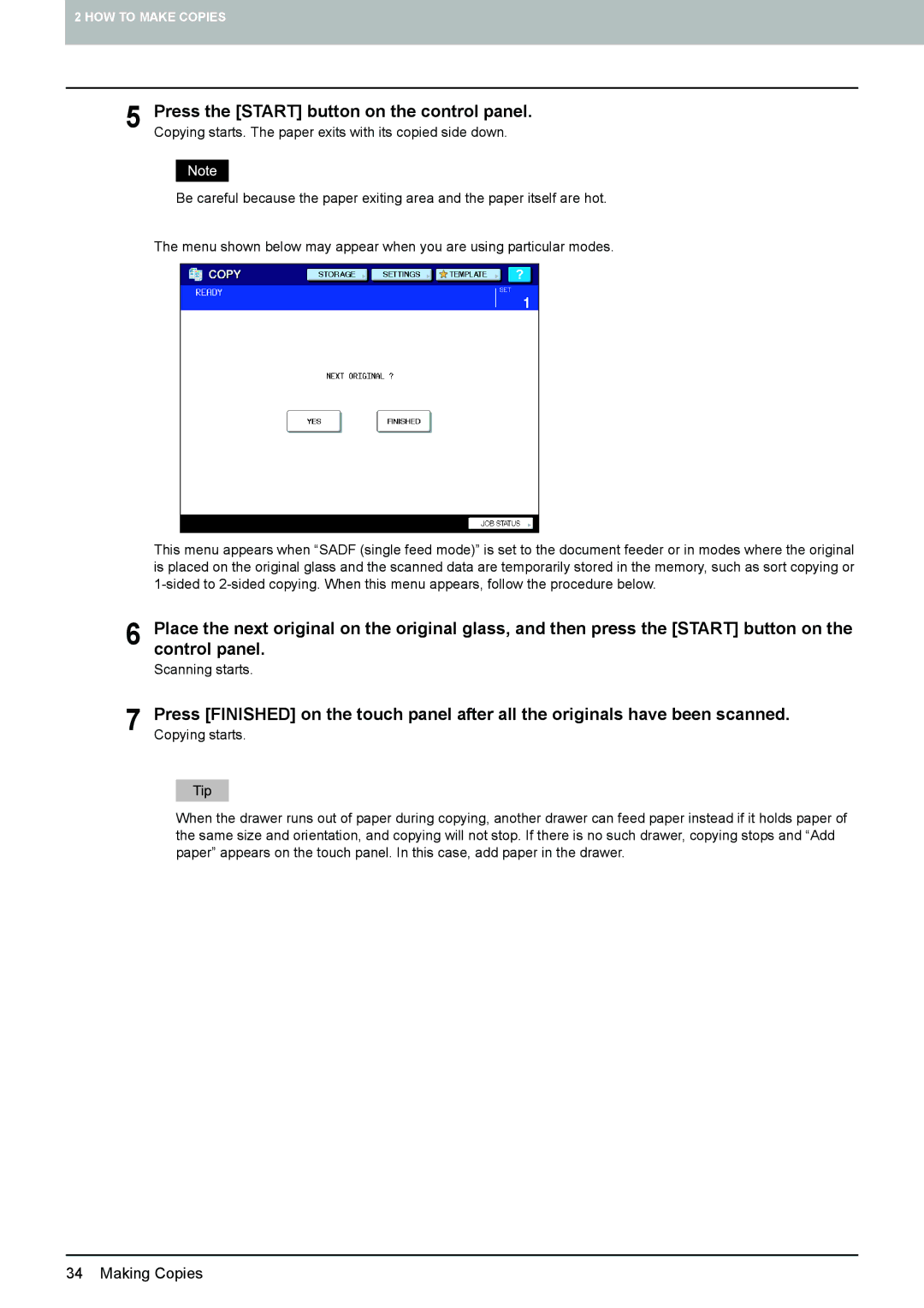 Toshiba 6520c, e-STUDIO5520C manual Making Copies 