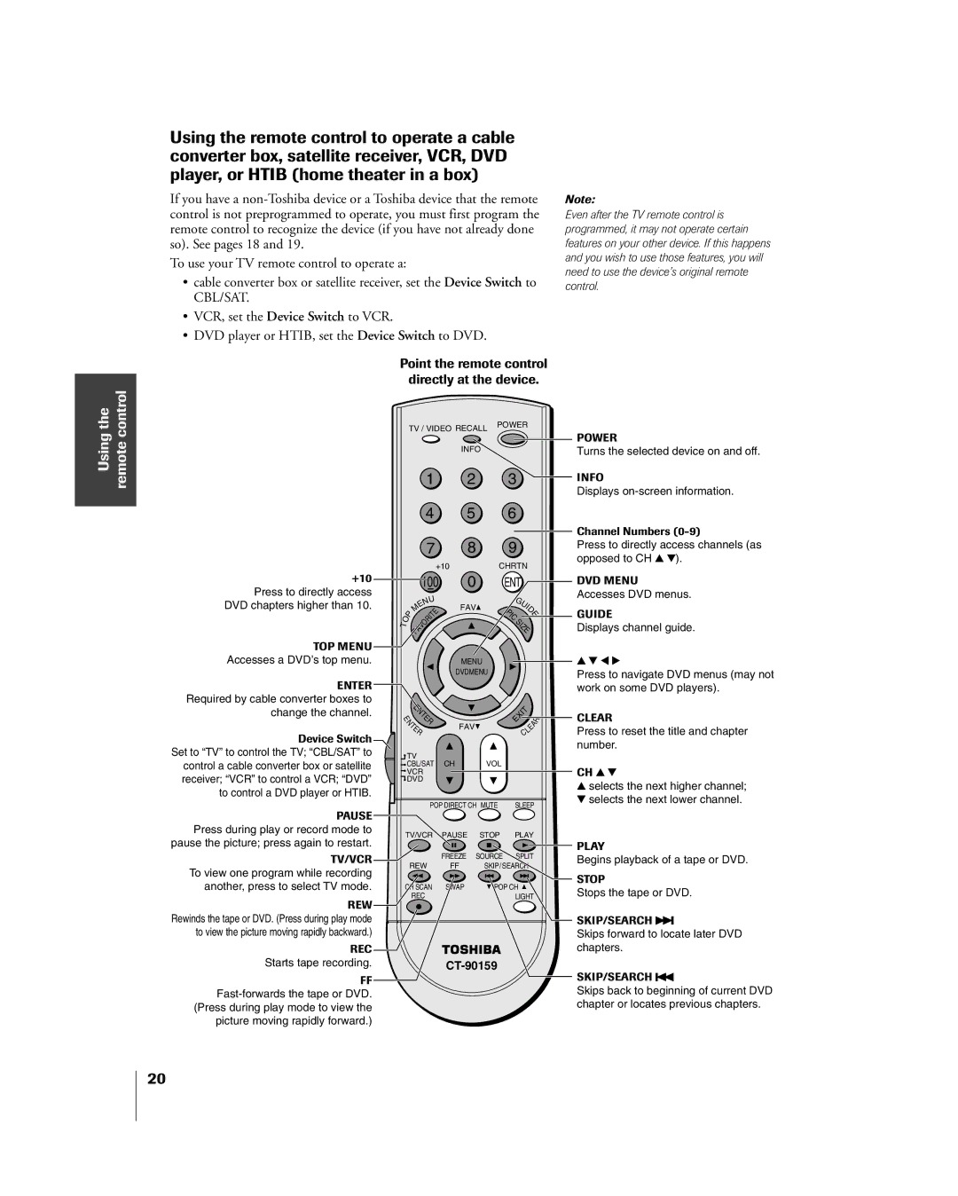 Toshiba 57H85C, 65H85C, 51H85C owner manual 100 