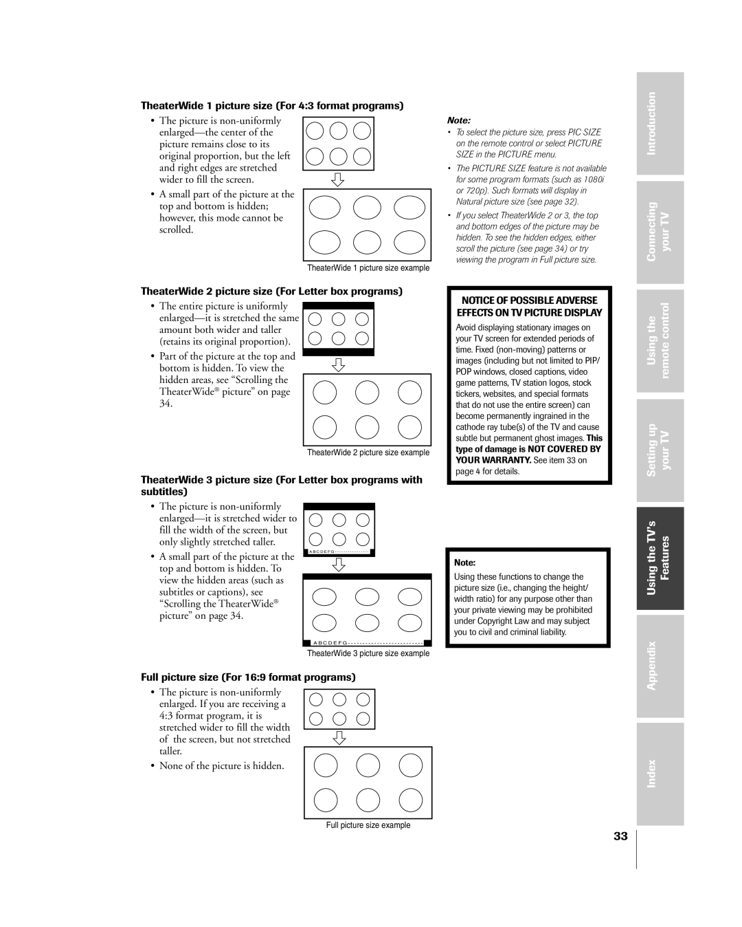 Toshiba 65H85C, 51H85C, 57H85C owner manual Introduction Connecting YourTV, Setting your, UsingtheTVÕs Features 