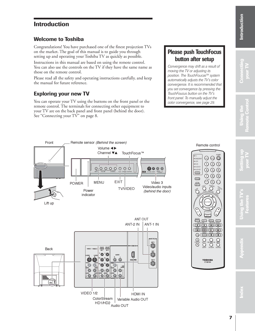 Toshiba 65NH84 owner manual Welcome to Toshiba, Exploring your new TV 