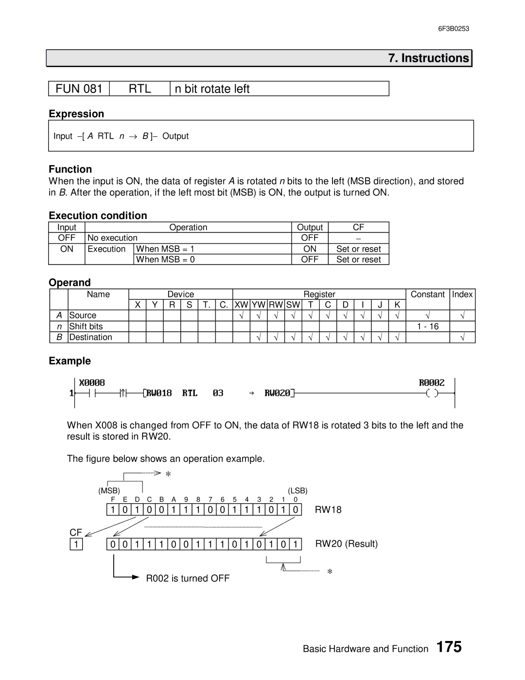 Toshiba 6F3B0253 user manual Rtl 