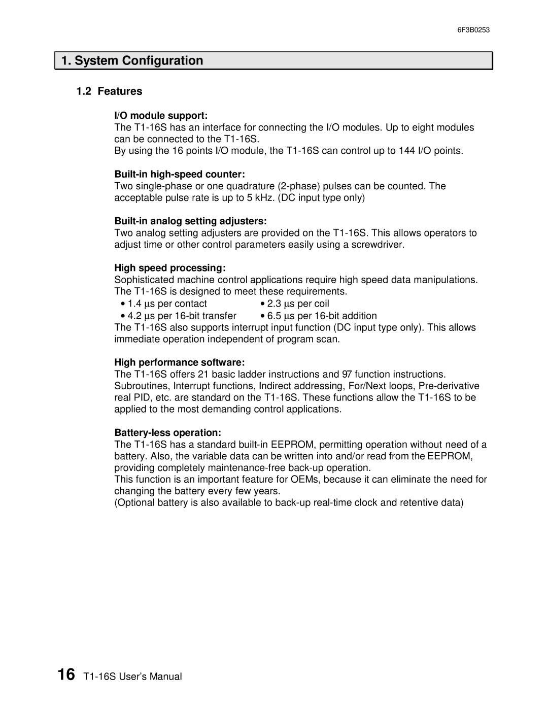 Toshiba 6F3B0253 user manual Features 