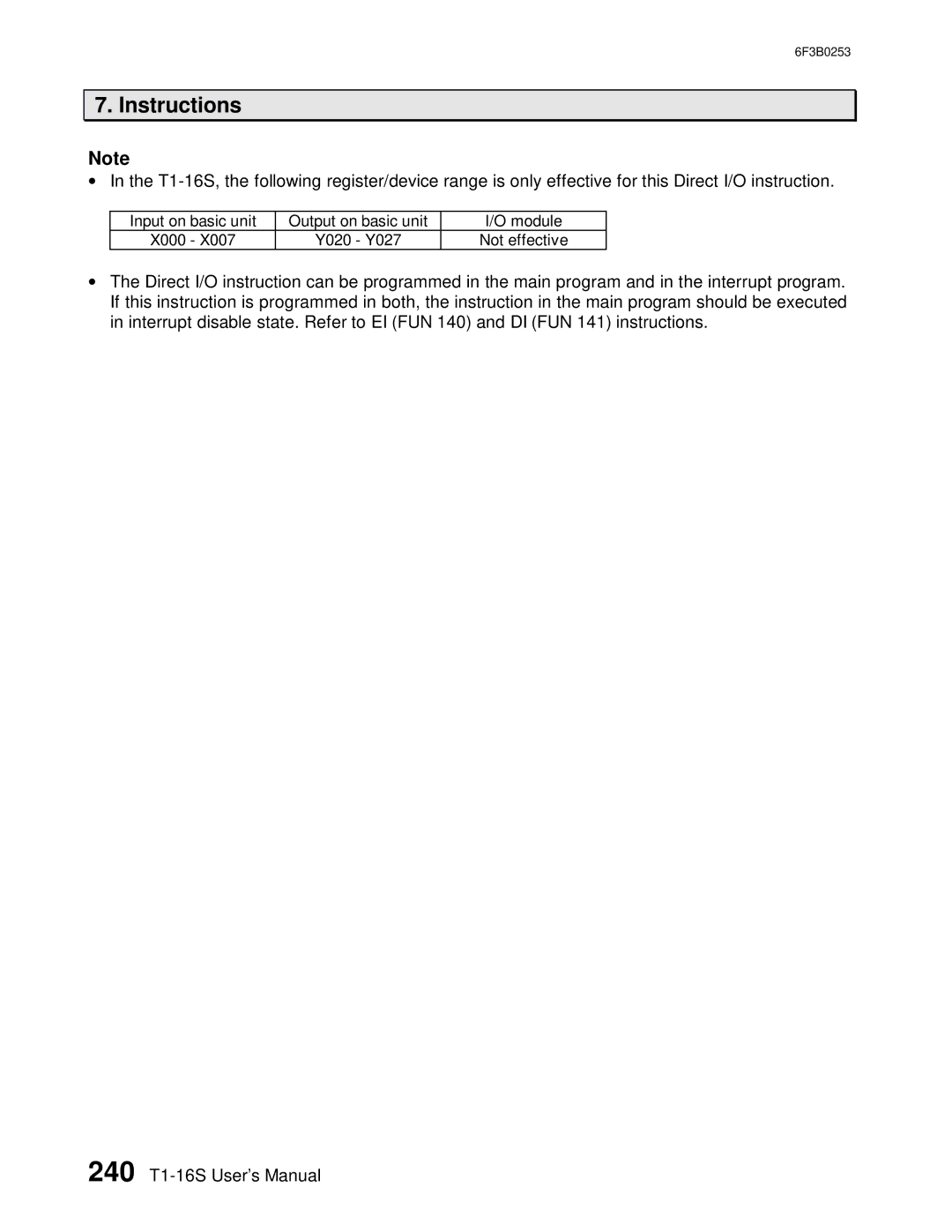 Toshiba 6F3B0253 user manual Instructions 