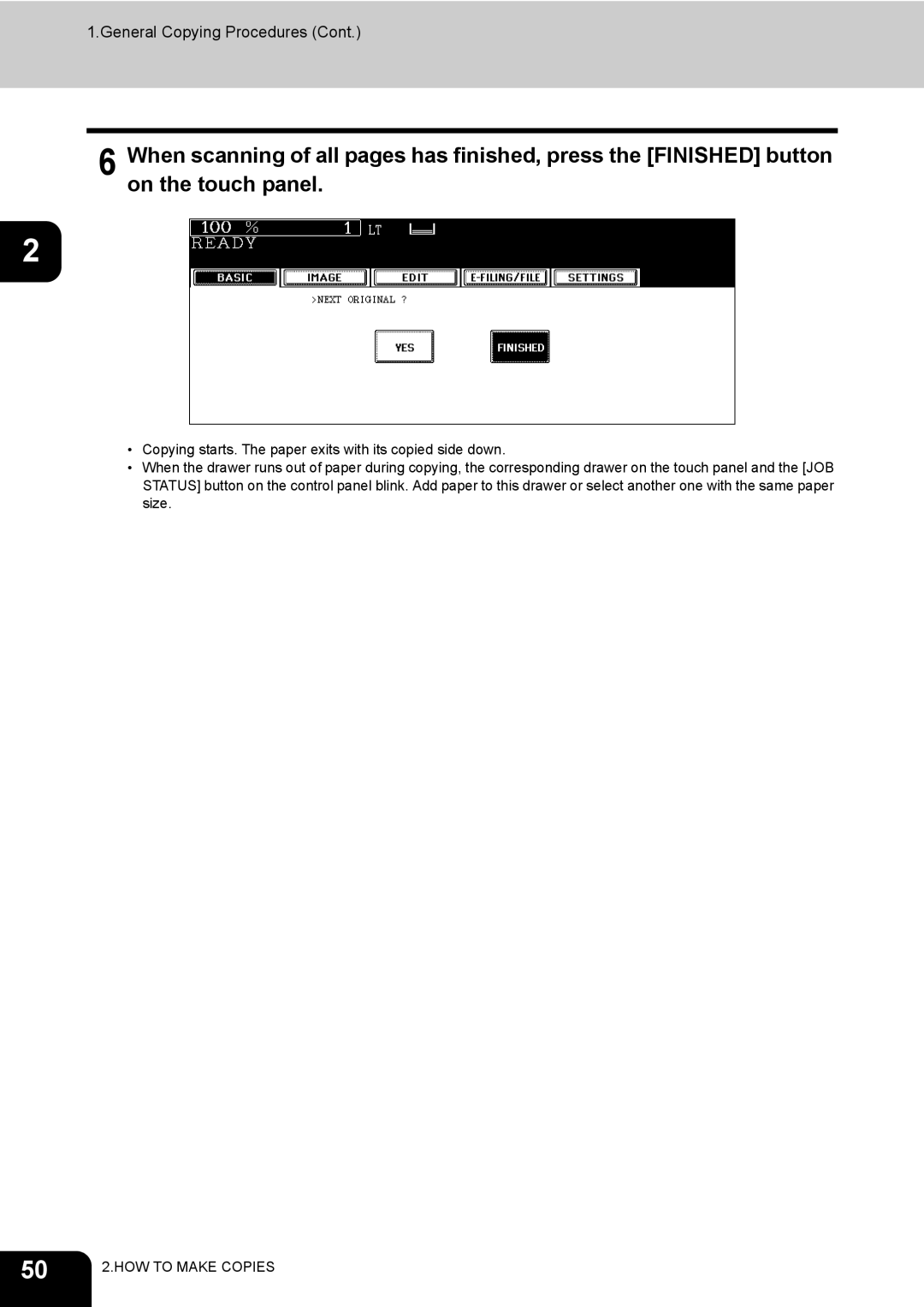 Toshiba 720, 850 manual General Copying Procedures 