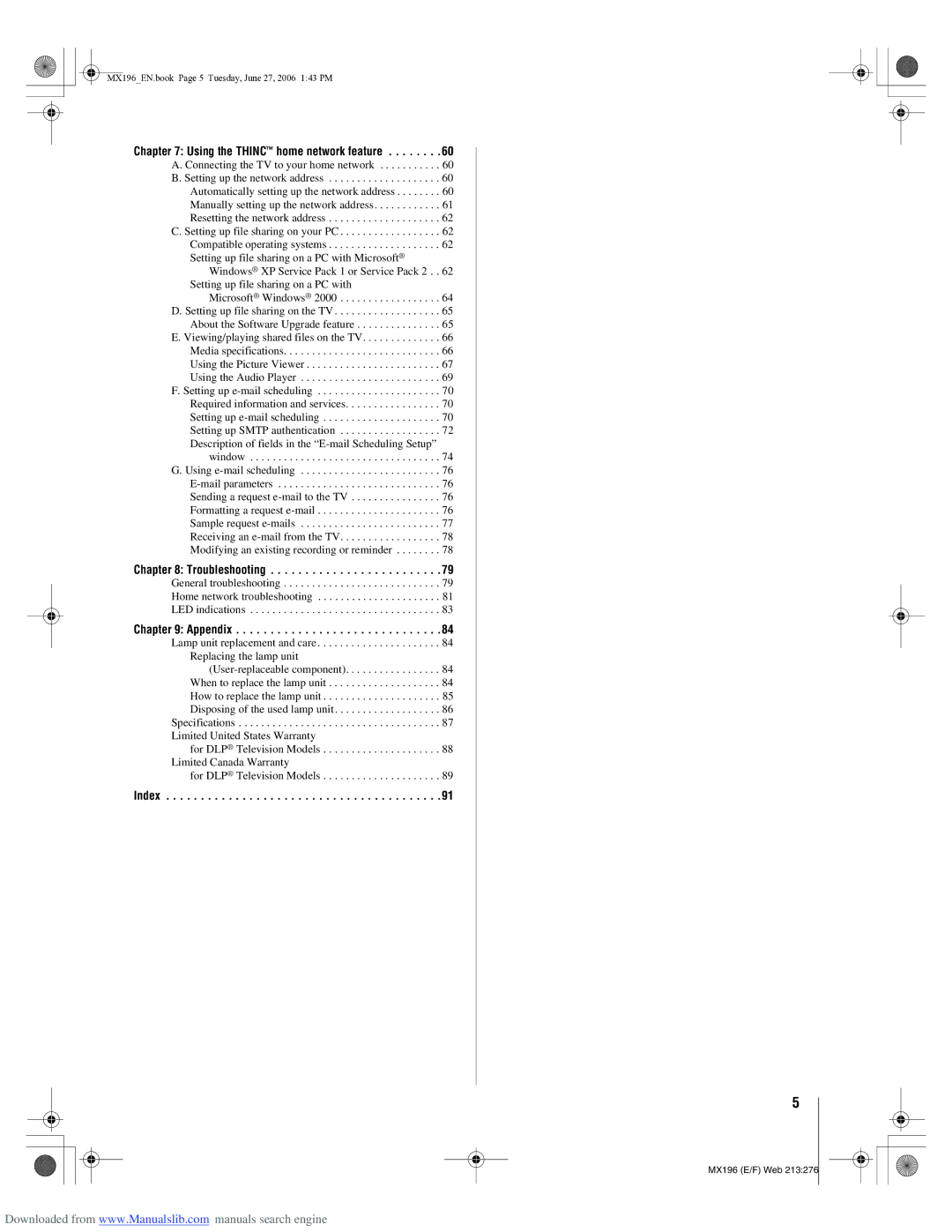 Toshiba 72MX196 manual Troubleshooting 