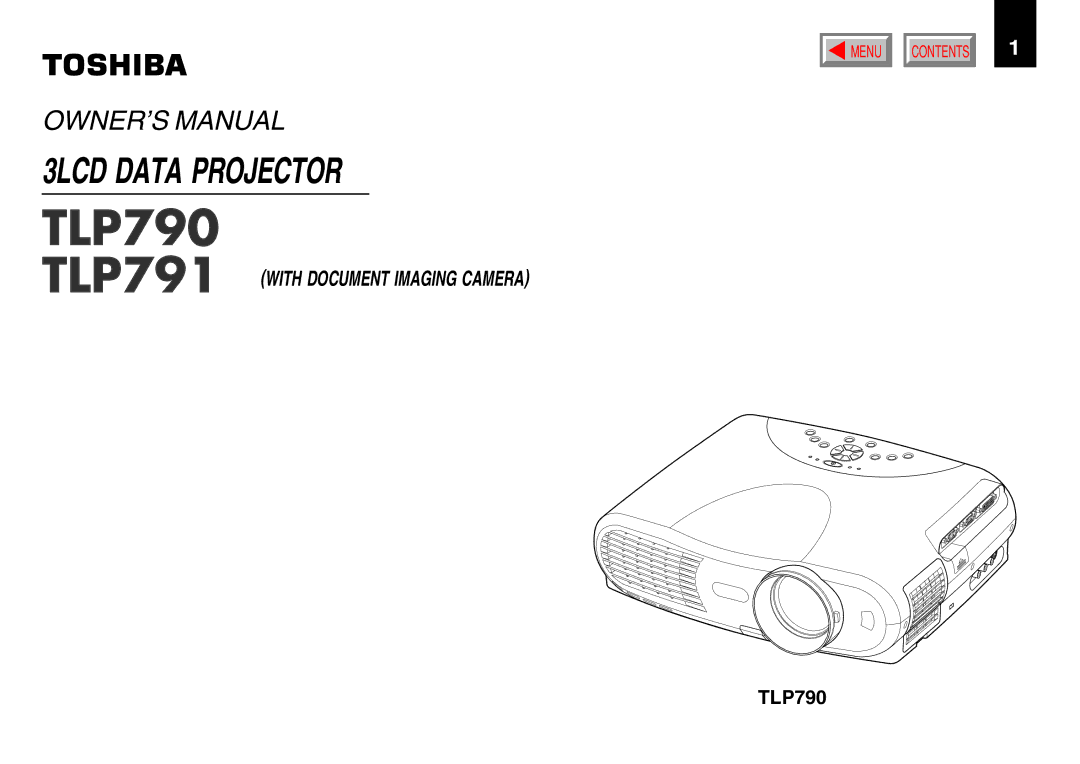 Toshiba 791 manual TLP790 