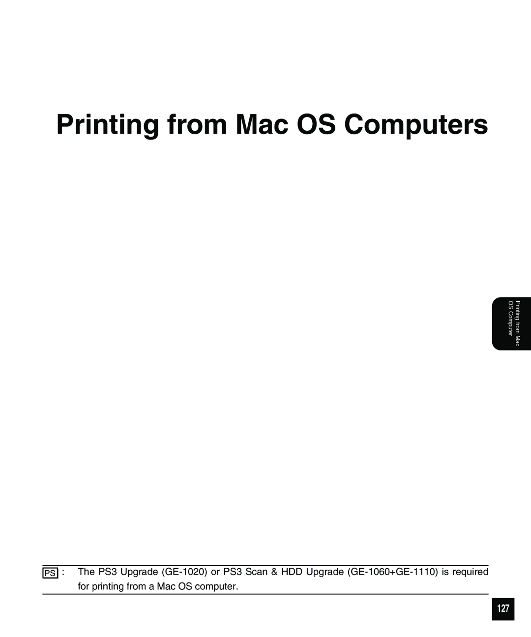 Toshiba 810 manual Printing from Mac OS Computers, 127 