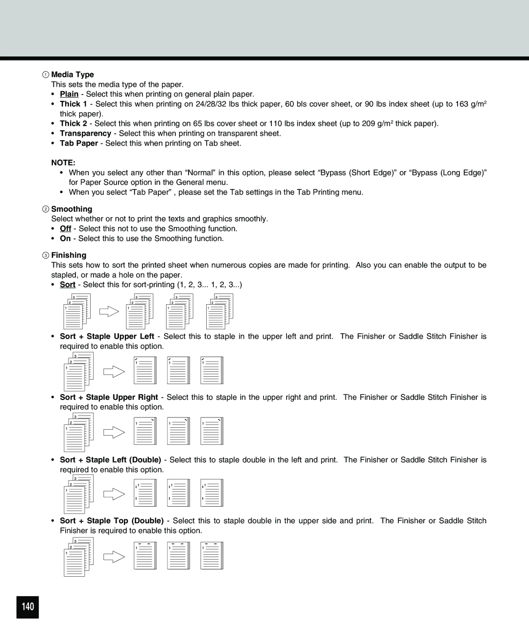 Toshiba 810 manual 140, Smoothing 