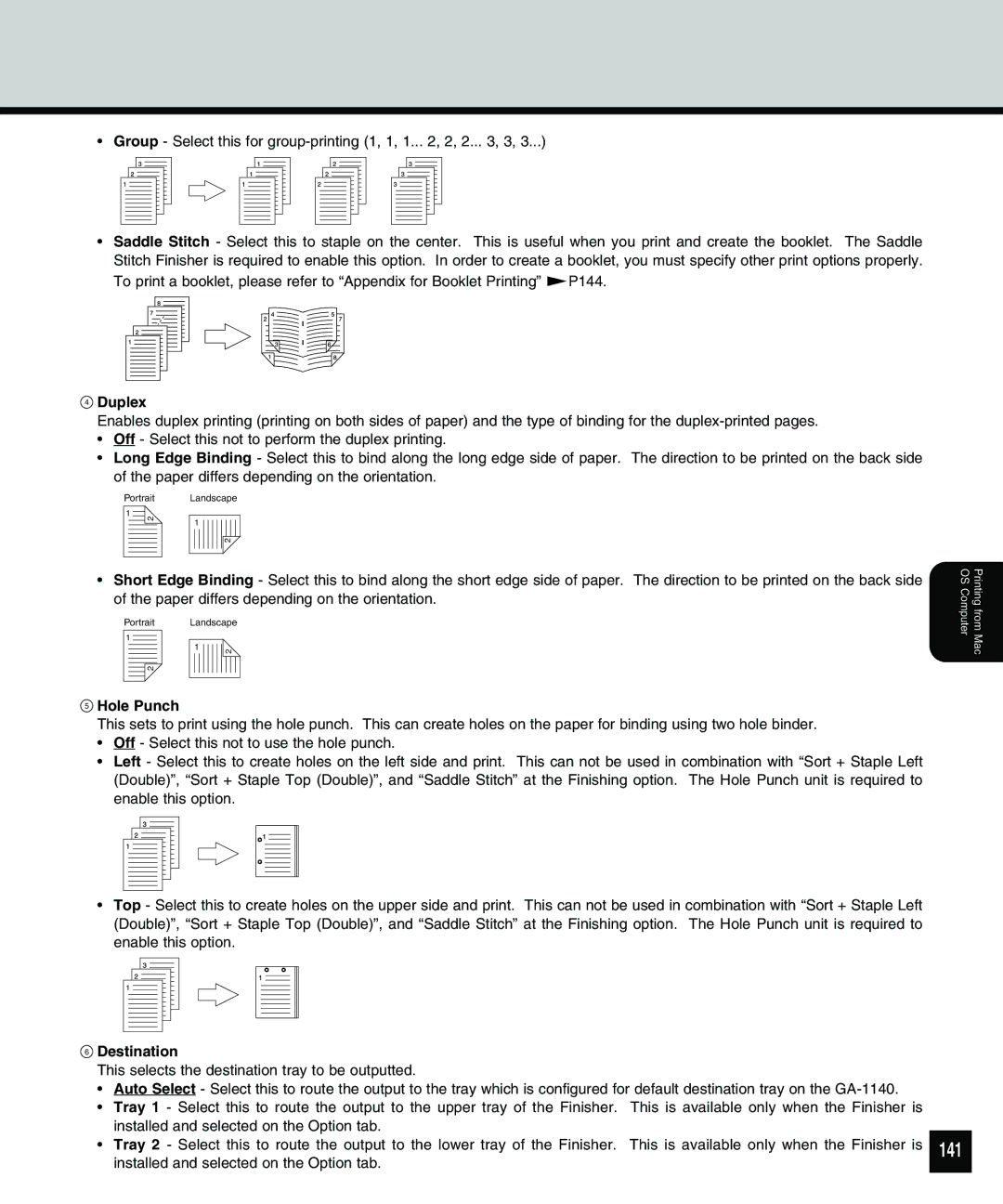 Toshiba 810 manual 141, Hole Punch 