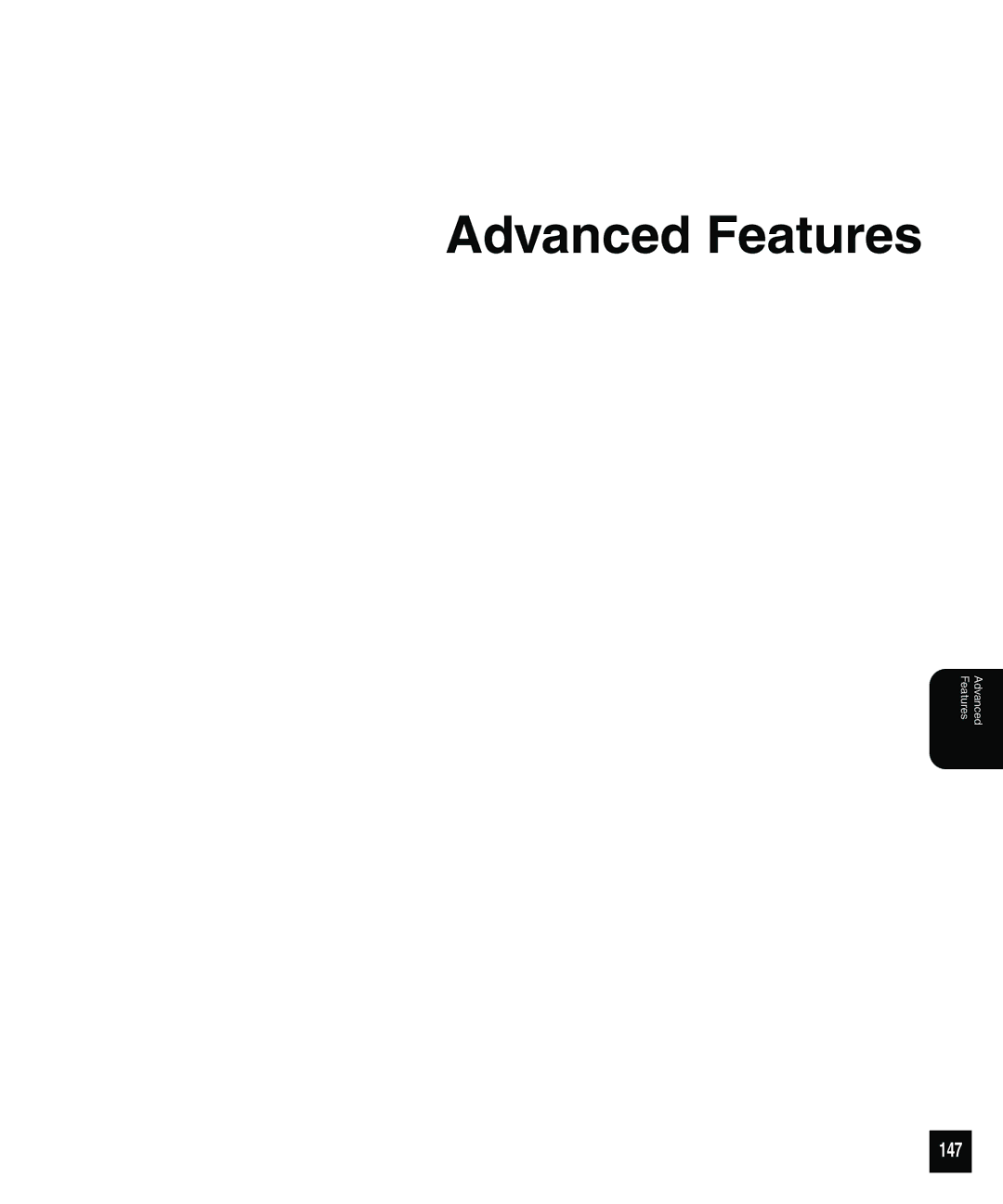 Toshiba 810 manual Advanced Features, 147 