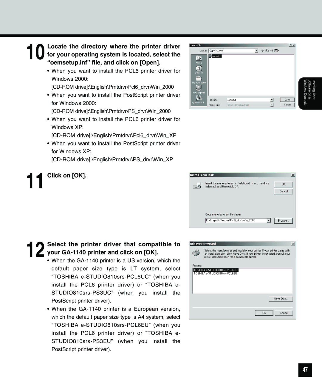 Toshiba 810 manual Windows Computer 