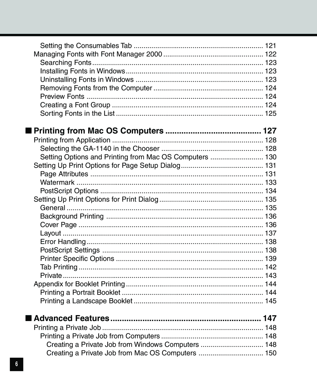 Toshiba 810 manual Printing from Mac OS Computers, Advanced Features 