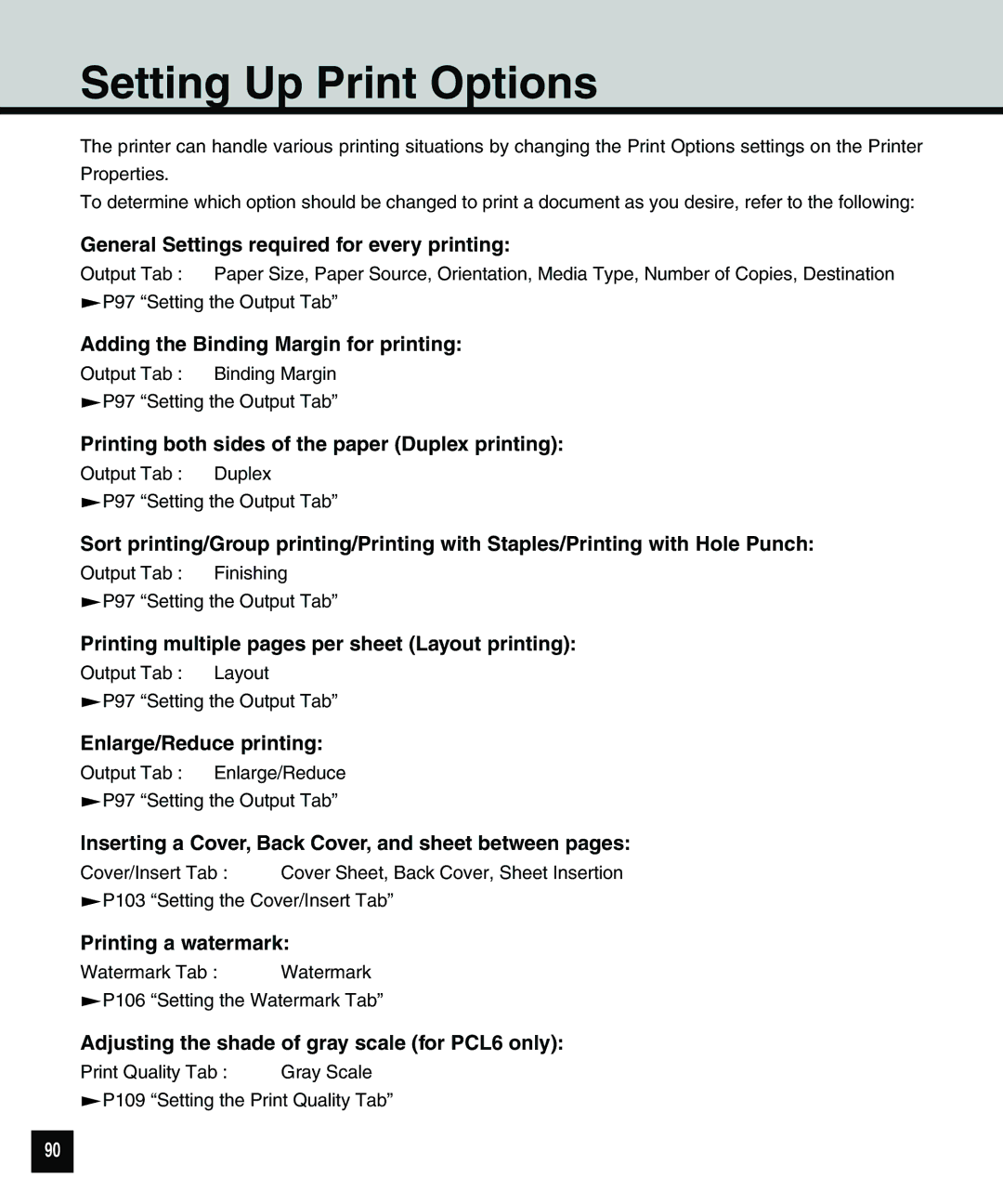 Toshiba 810 manual Setting Up Print Options 