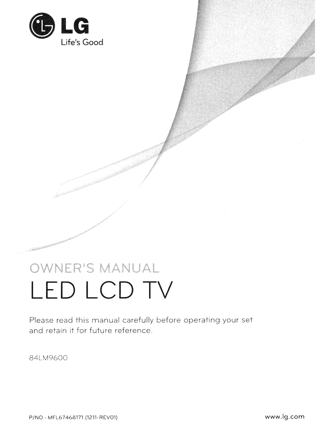 Toshiba 84LM9600 manual Led Lcd 