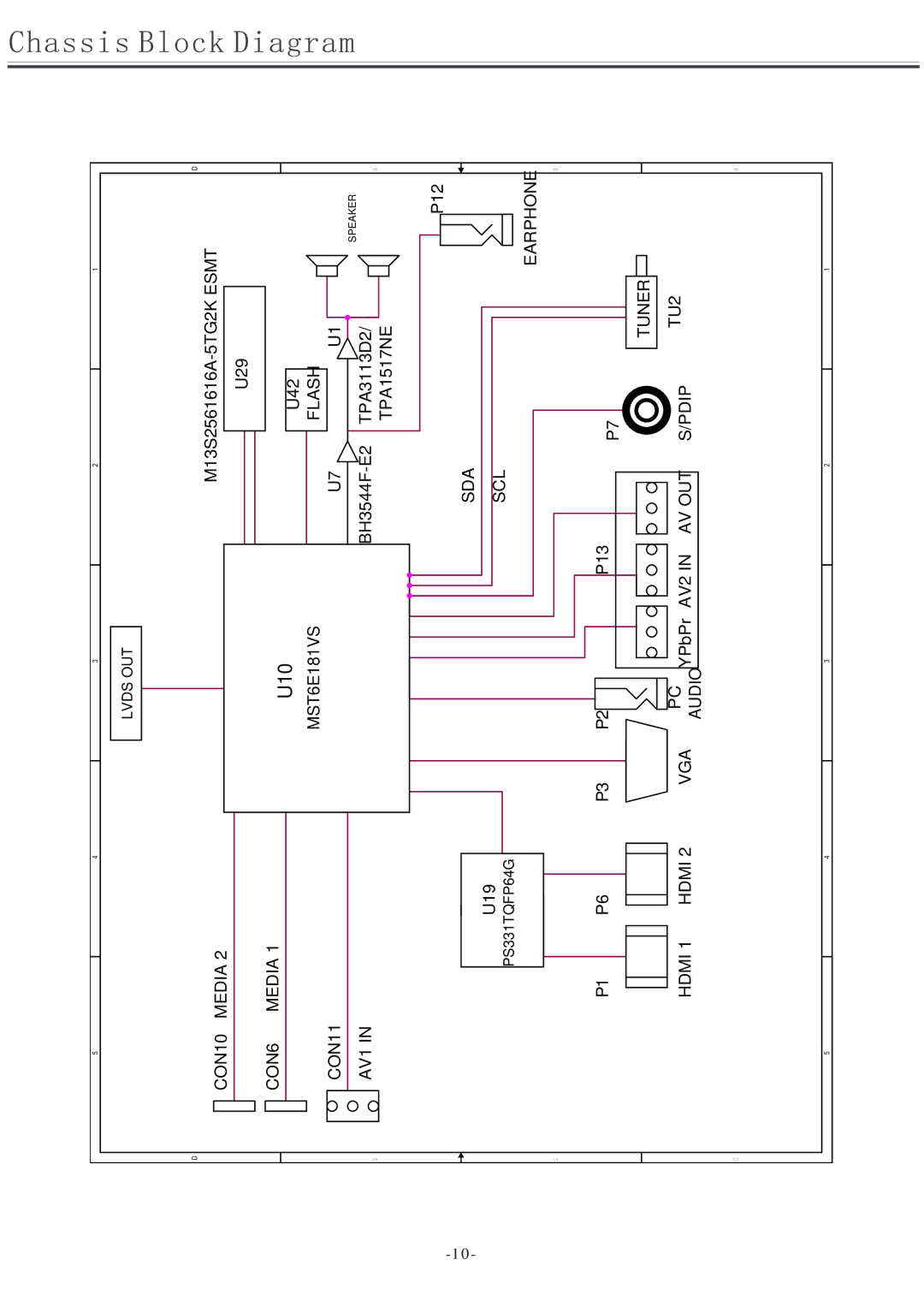 Toshiba 8M26C service manual U10 