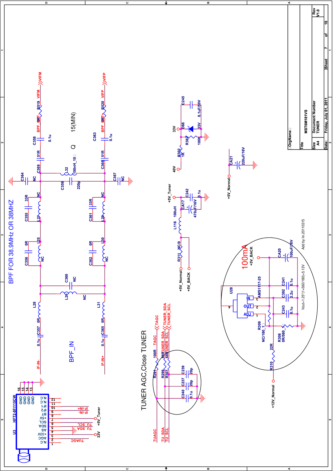 Toshiba 8M26C service manual 100mA 