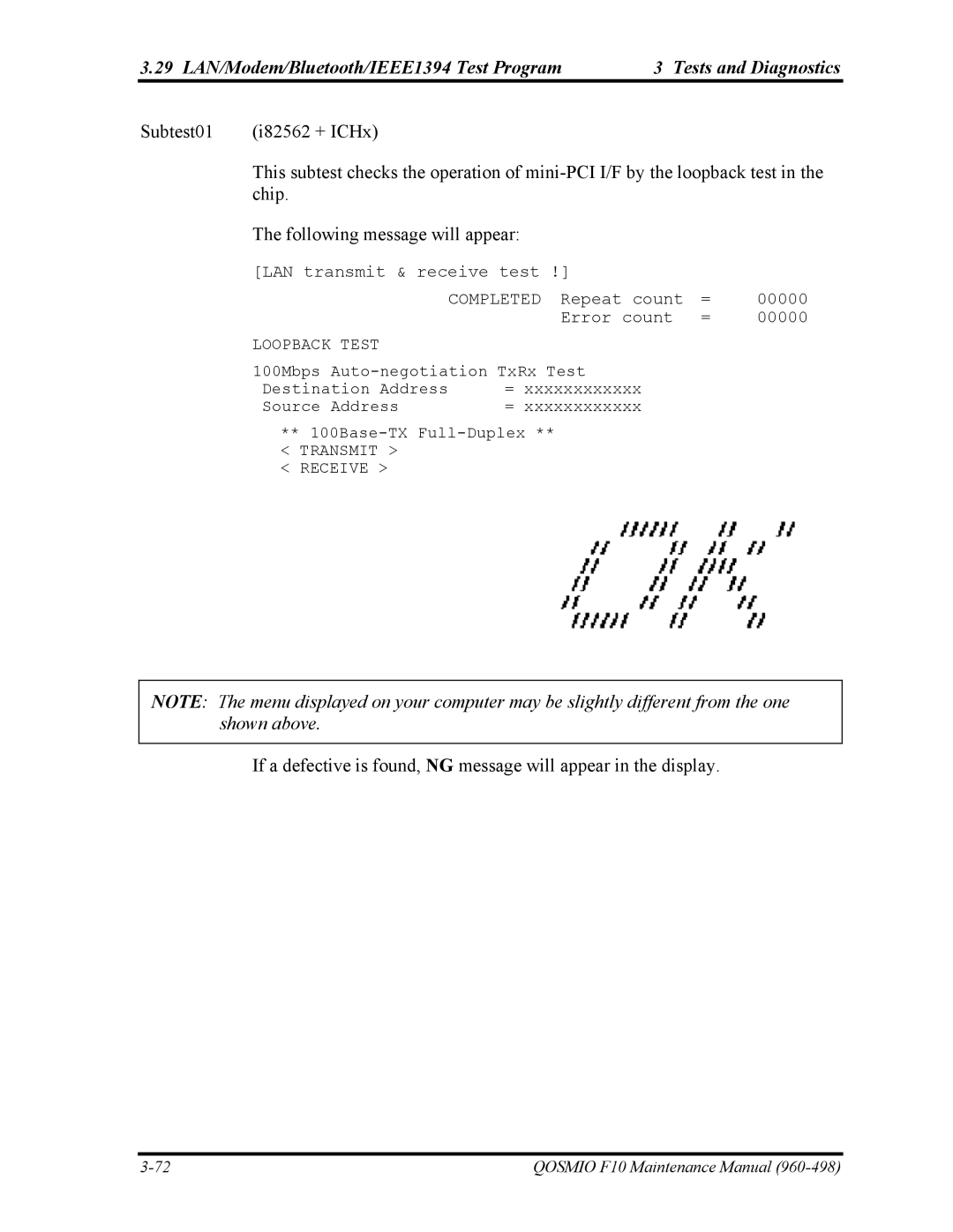 Toshiba 960-498 manual Transmit Receive 