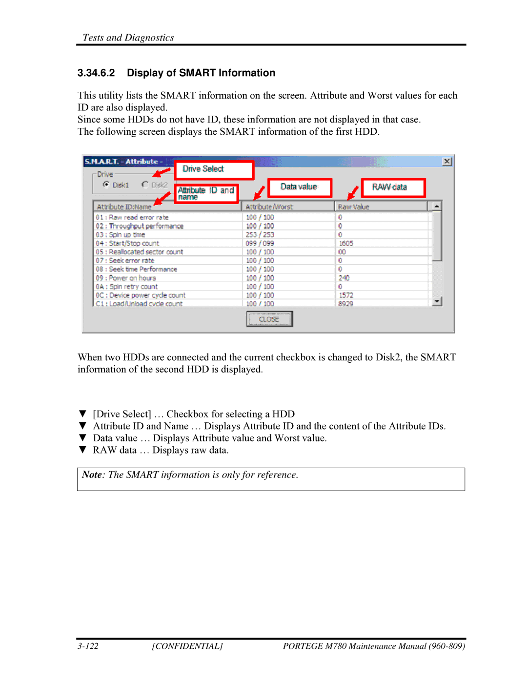 Toshiba 960-809 manual Display of Smart Information 