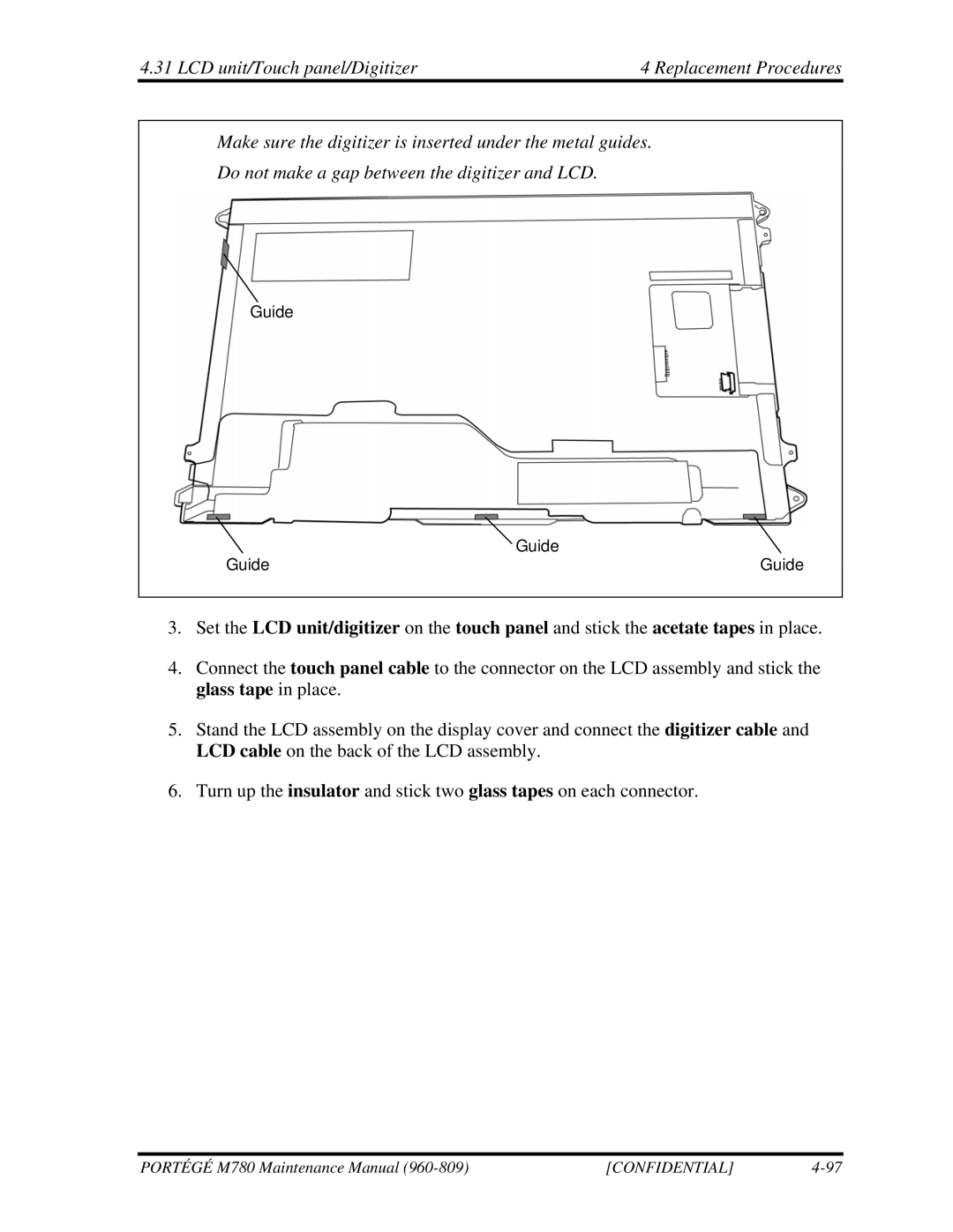 Toshiba 960-809 manual Guide 