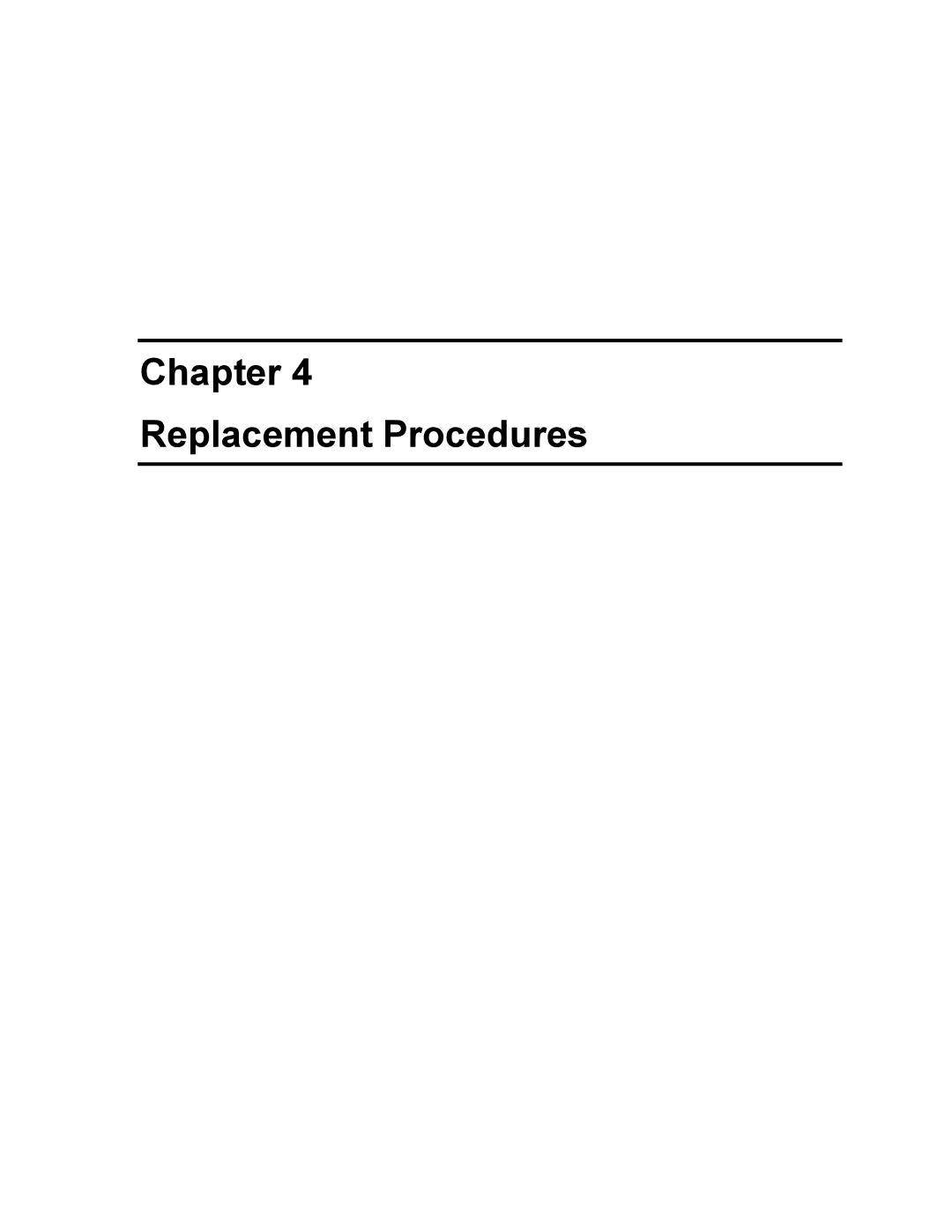 Toshiba A10 manual Chapter Replacement Procedures 