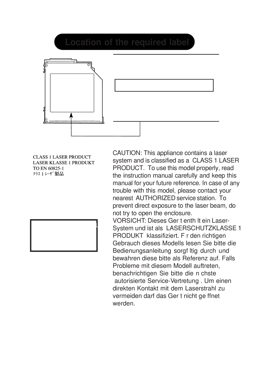 Toshiba A10 Series user manual Manufactured by 