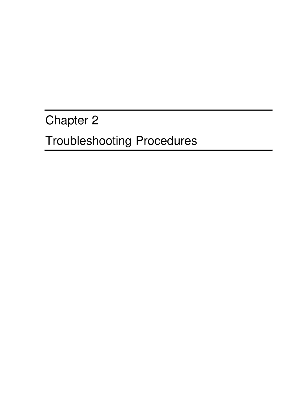 Toshiba A100 manual Chapter Troubleshooting Procedures 