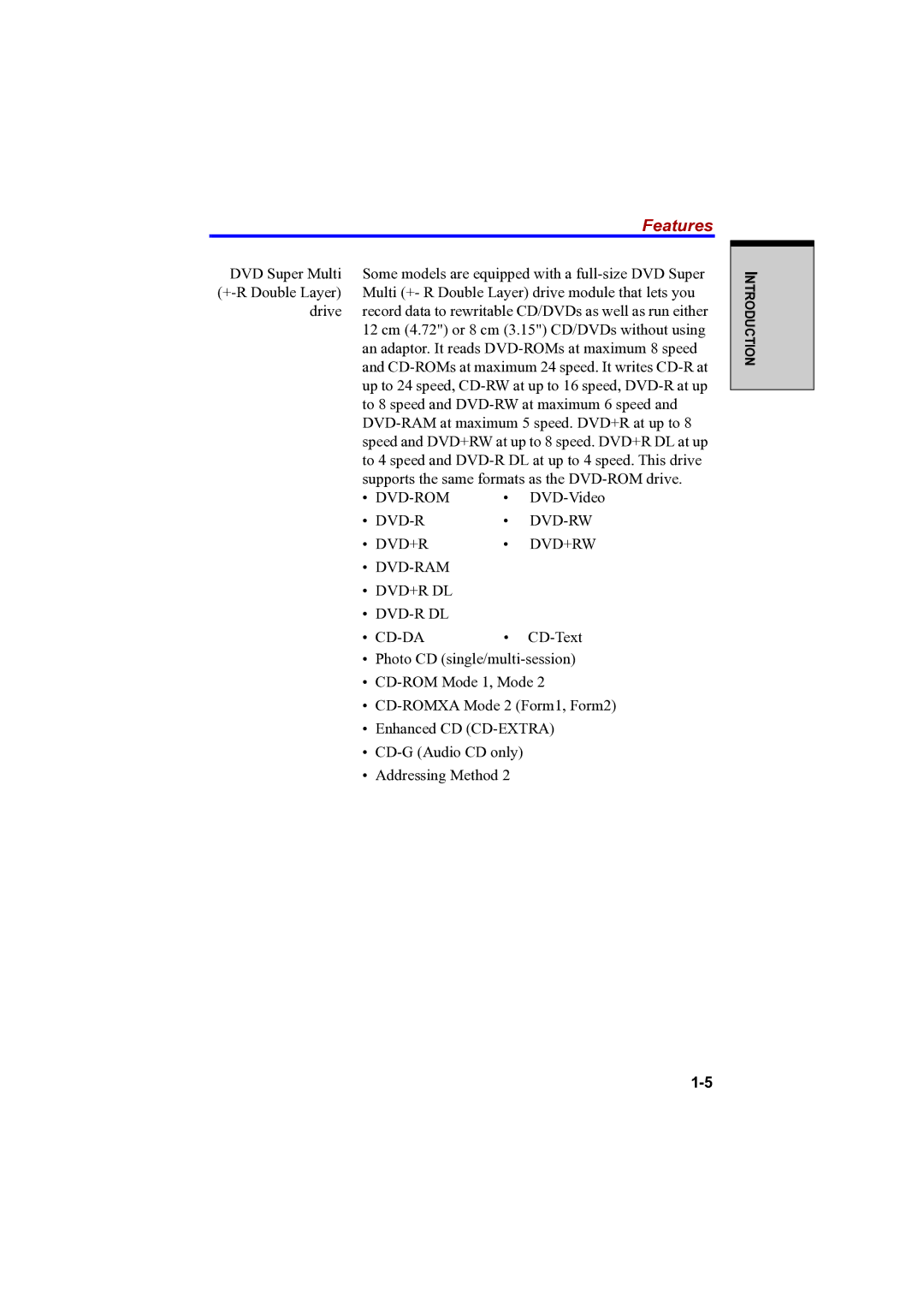 Toshiba A100 user manual Dvd-Rom 