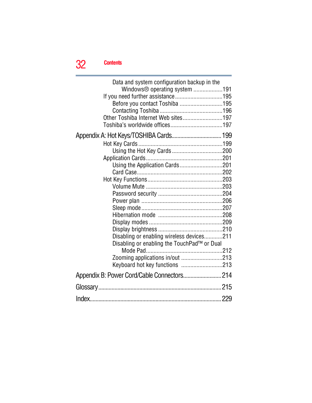 Toshiba A130, A135 manual Disabling or enabling the TouchPad or Dual 