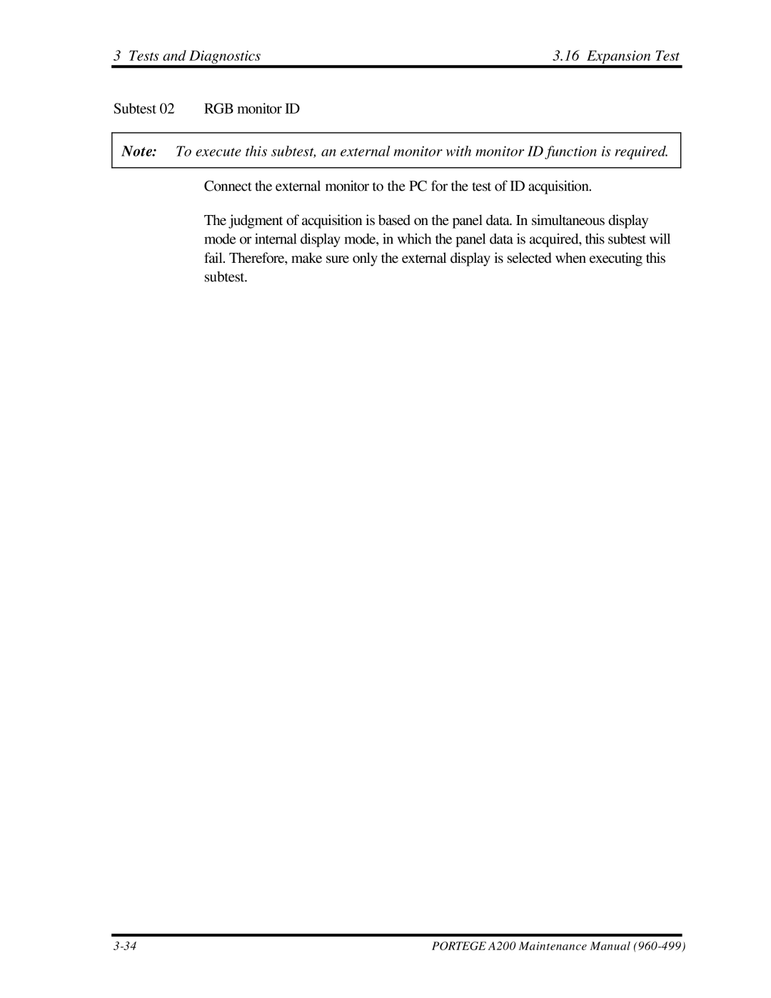 Toshiba A200 manual Tests and Diagnostics Expansion Test 