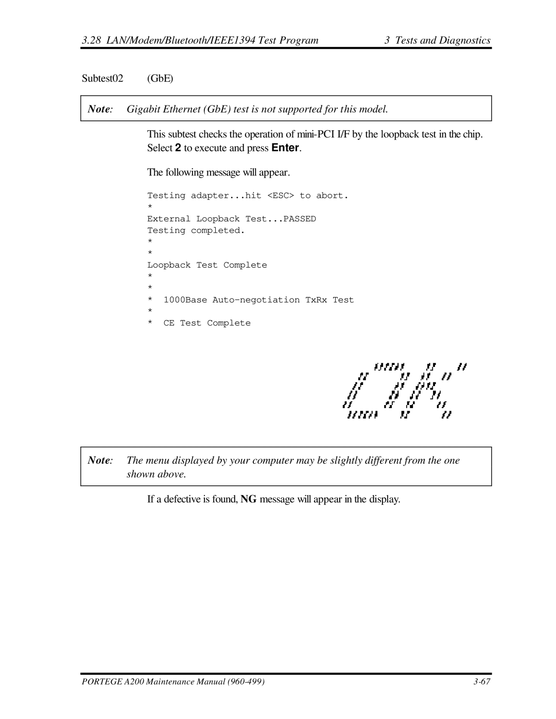 Toshiba manual Portege A200 Maintenance Manual 