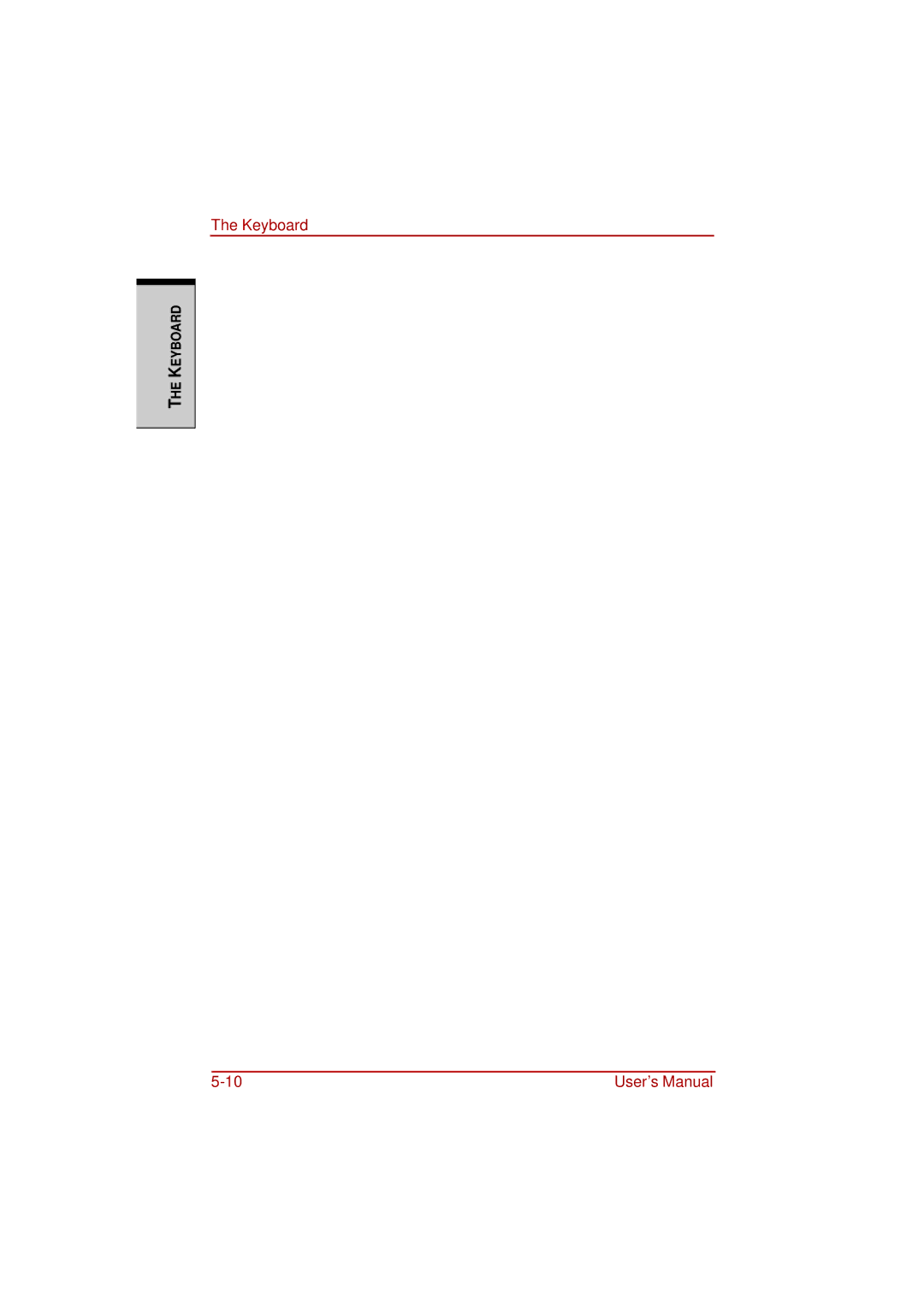 Toshiba a210 user manual Keyboard 