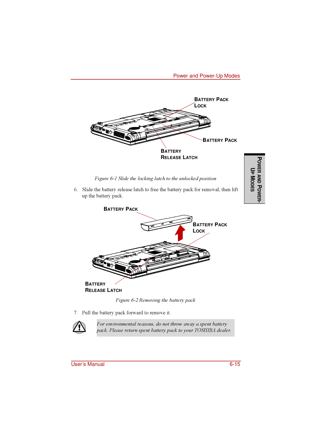 Toshiba a210 user manual Slide the locking latch to the unlocked position 