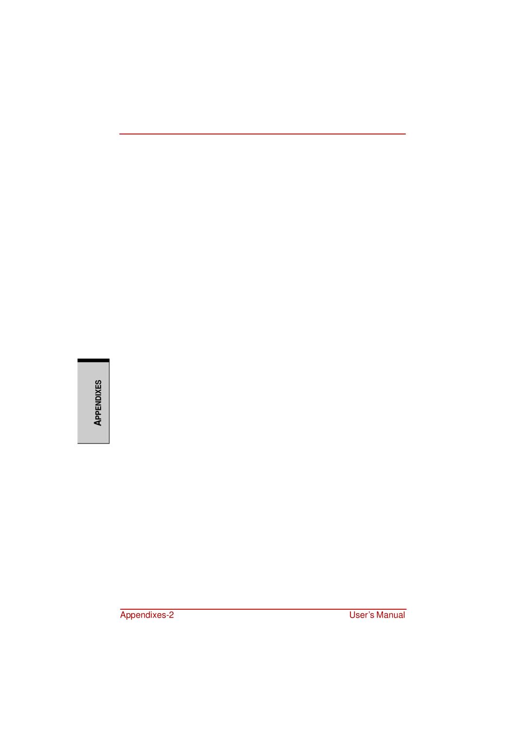 Toshiba a210 user manual Appendixes-2 User’s Manual 