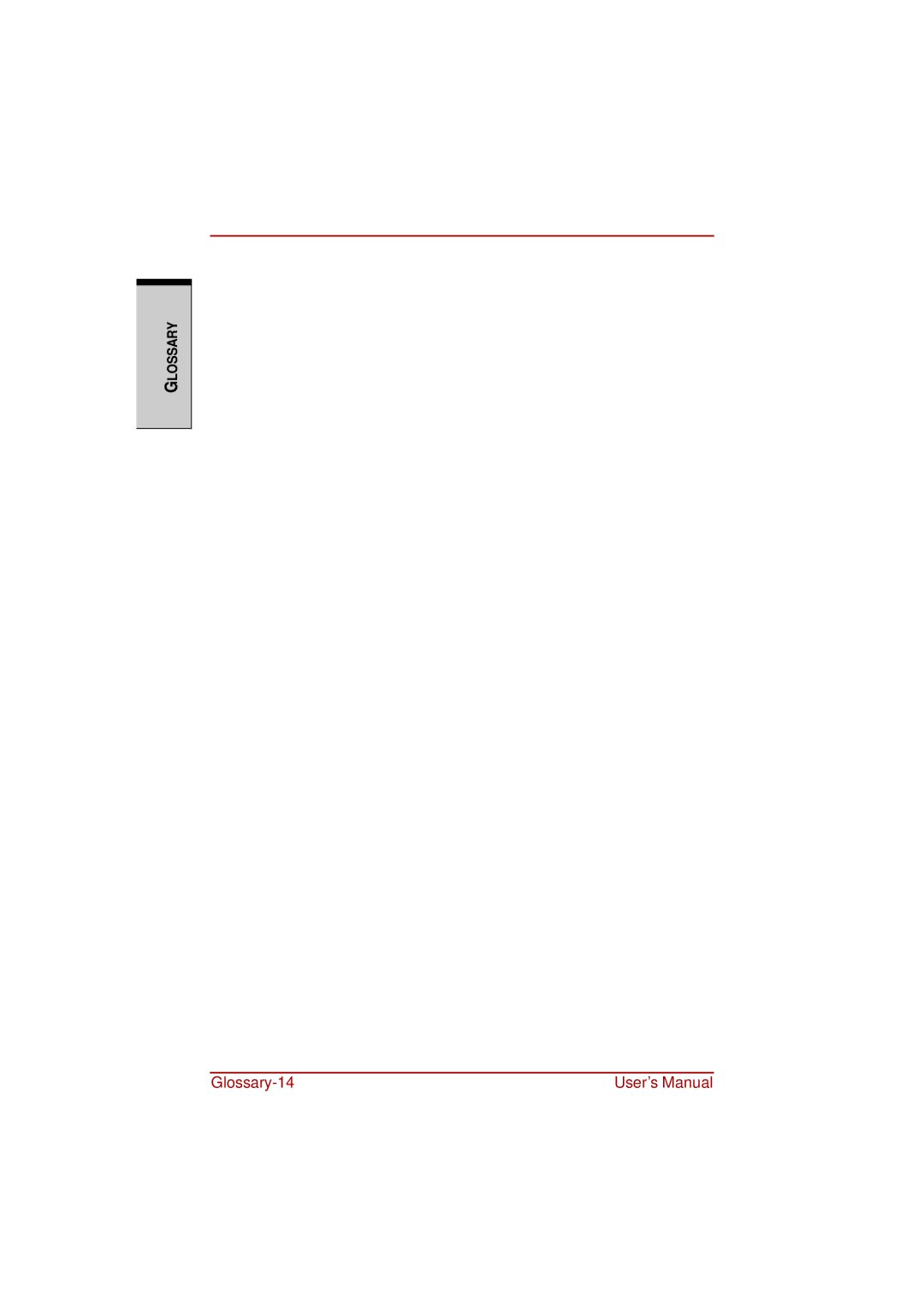 Toshiba a210 user manual Glossary-14 User’s Manual 