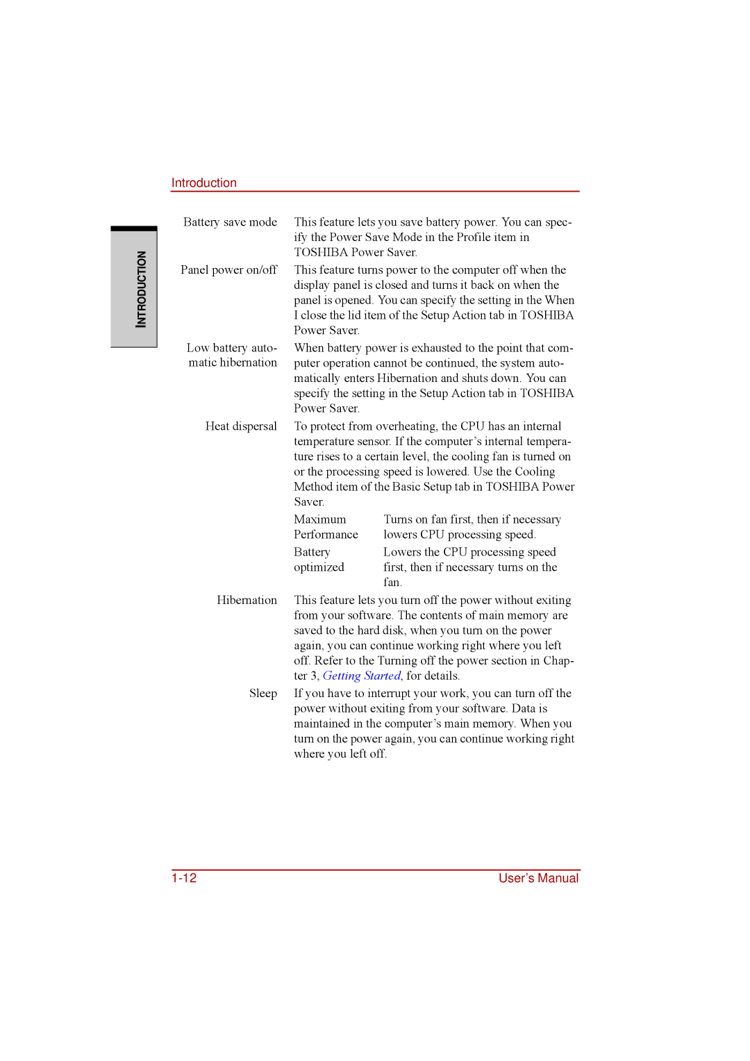 Toshiba a210 user manual Close the lid item of the Setup Action tab in Toshiba 