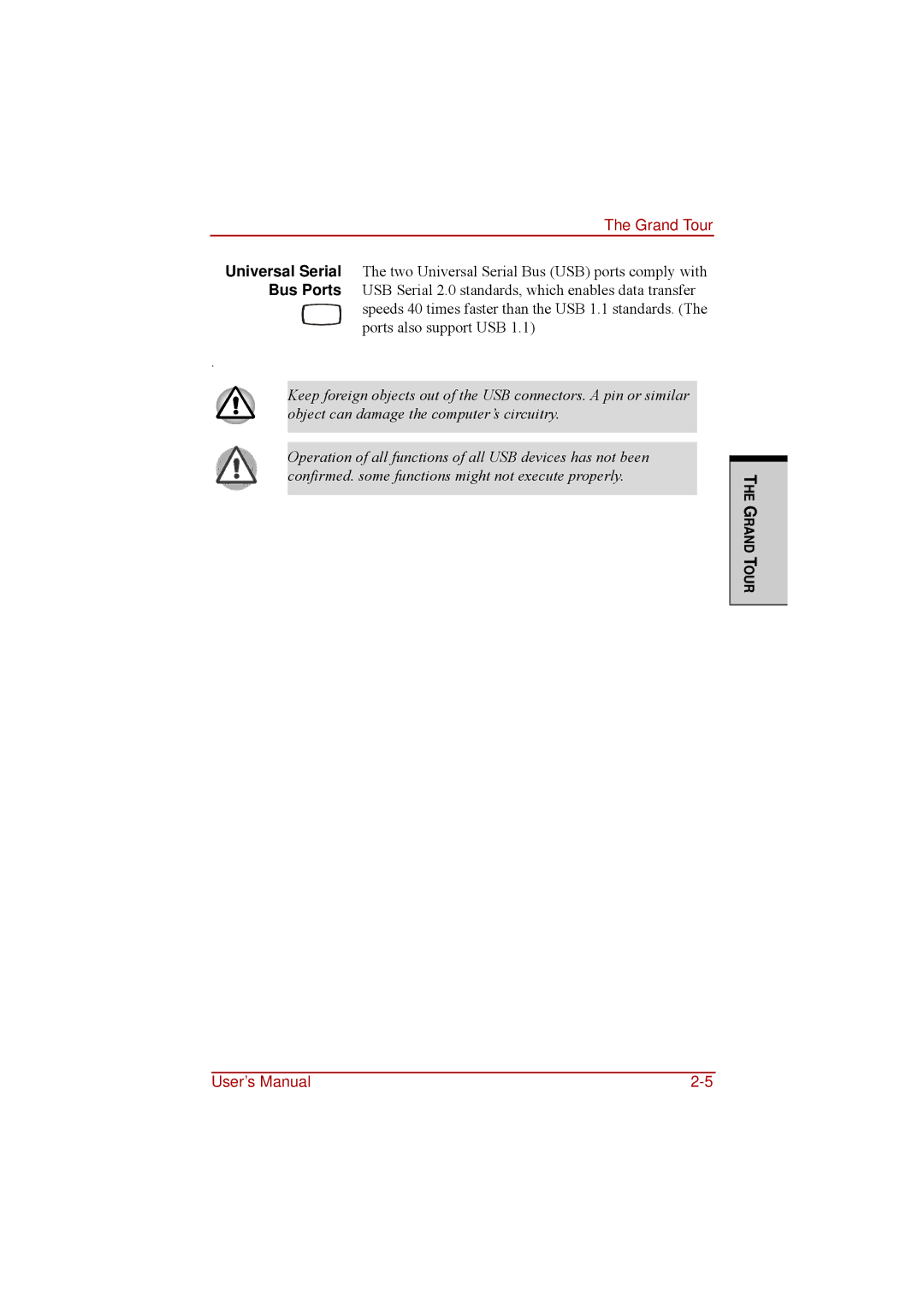 Toshiba a210 user manual Grand Tour 