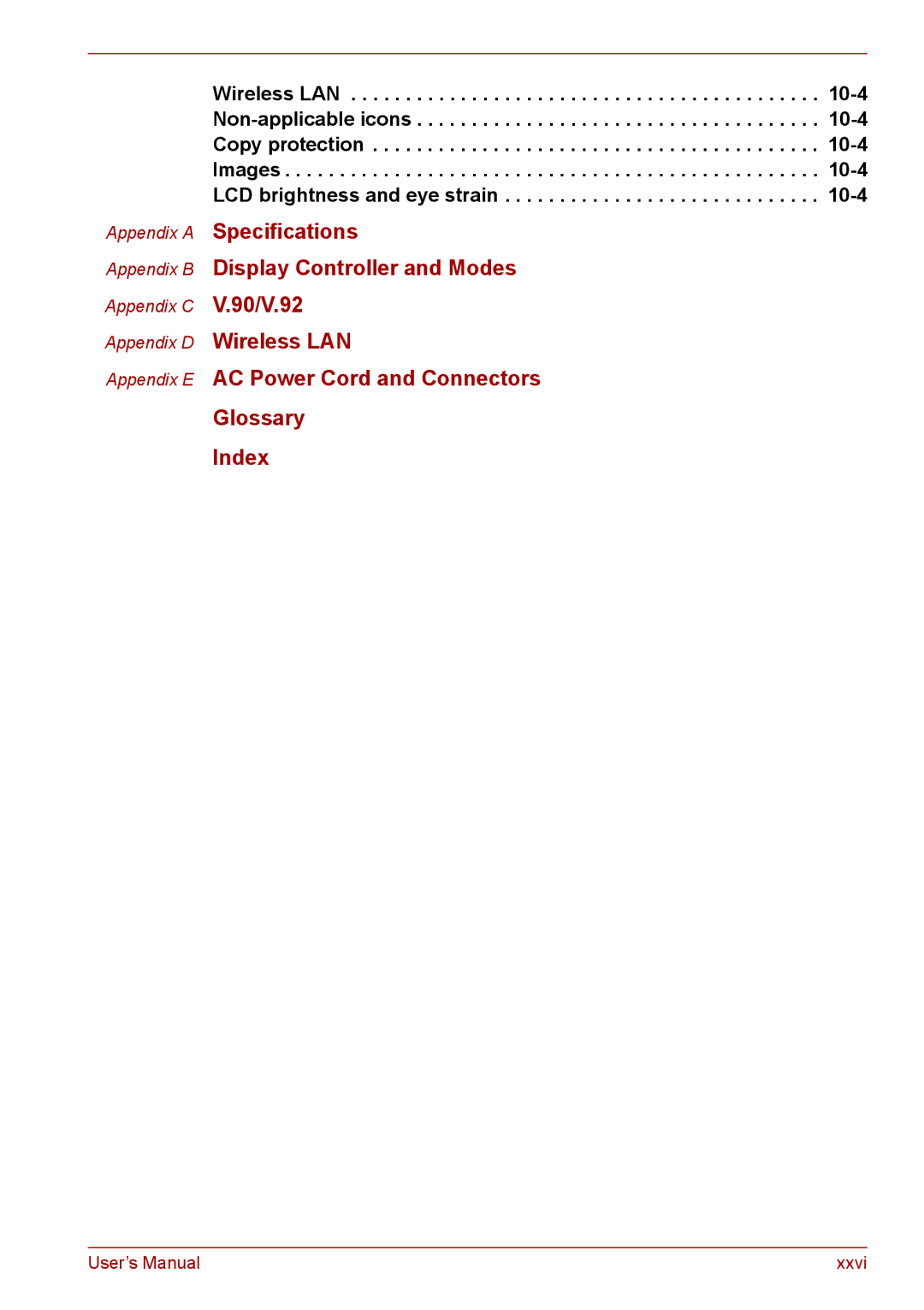 Toshiba PRO A300D user manual Appendix C V.90/V.92 