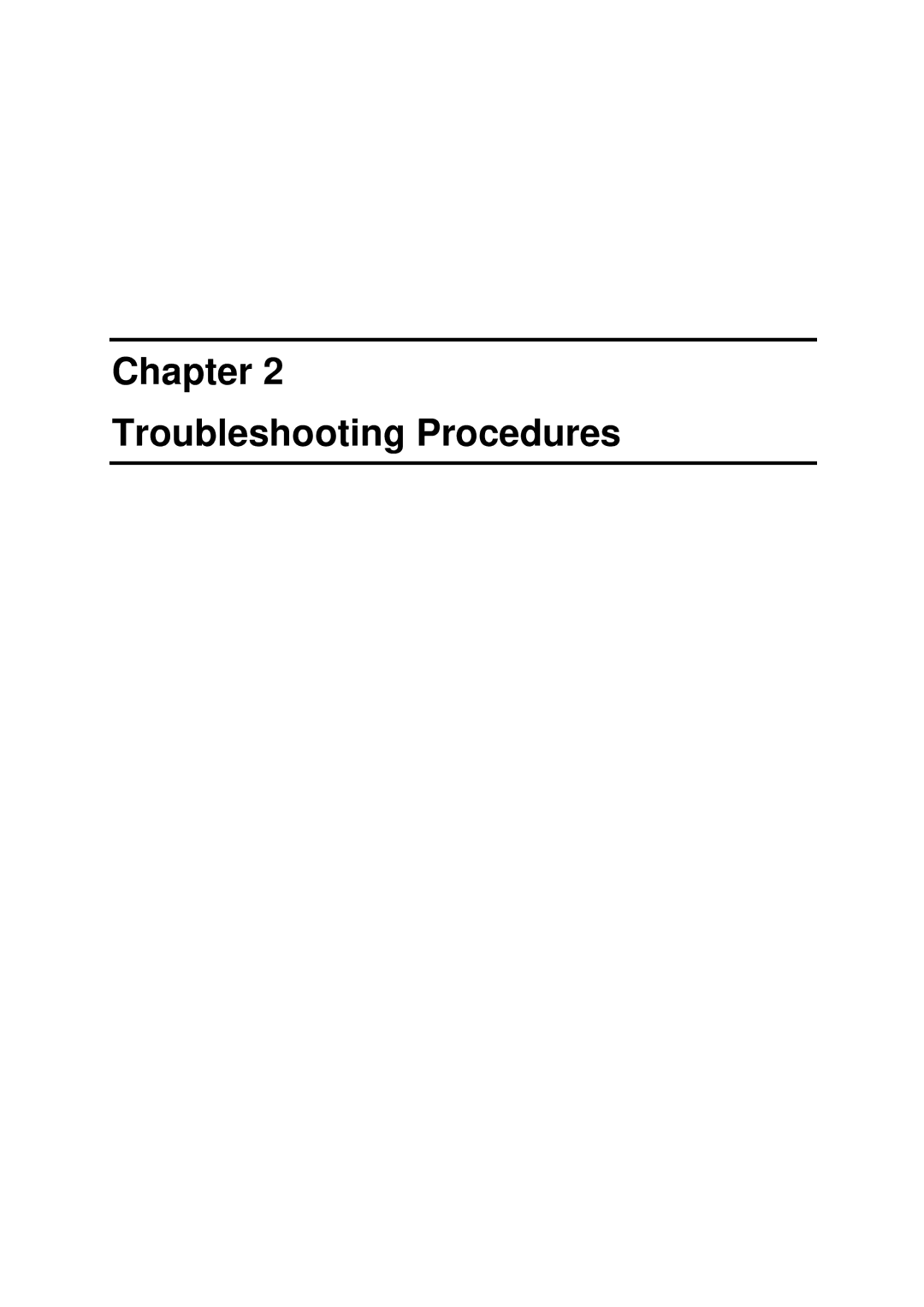 Toshiba A350 manual Chapter Troubleshooting Procedures 