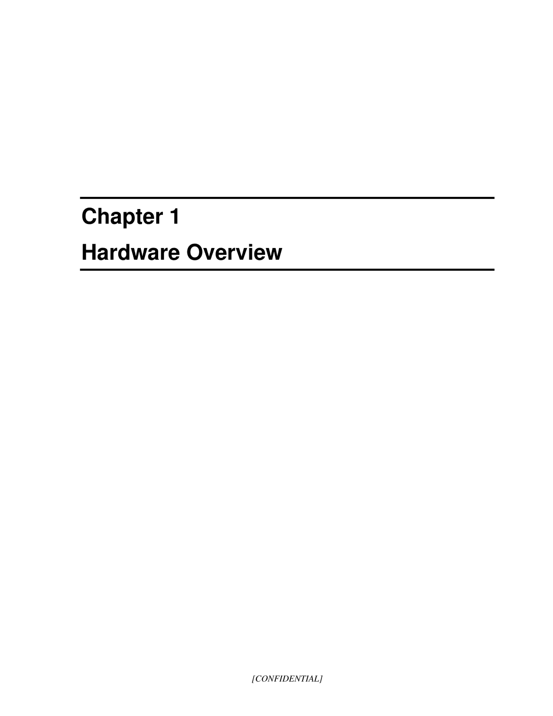 Toshiba A3X manual Hardware Overview 